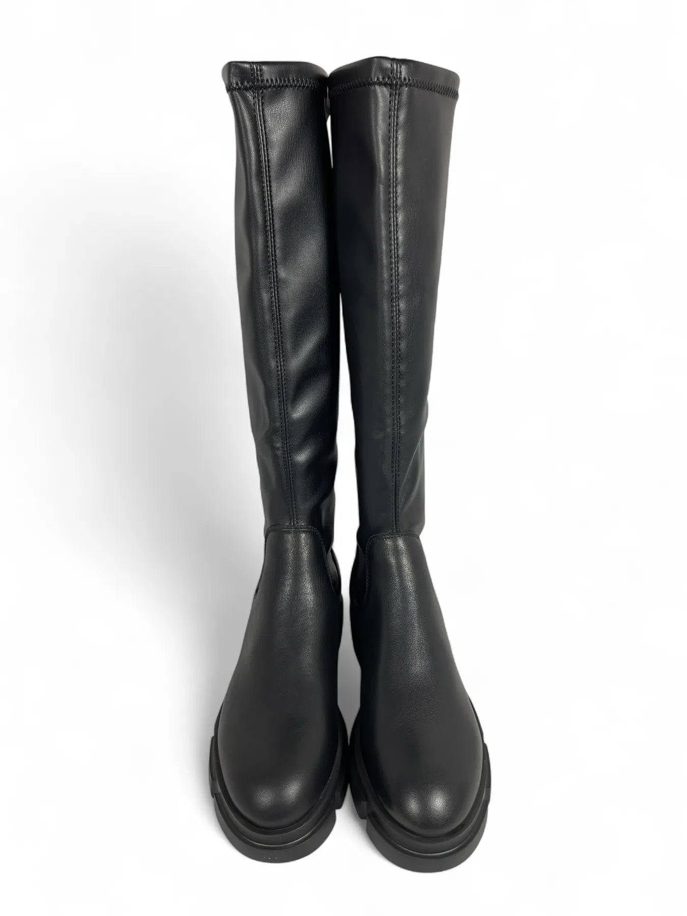 COPENHAGEN CPH556 VITELLO/VEGAN STRECH DAMEN SCHAFTSTIEFEL SCHWARZ