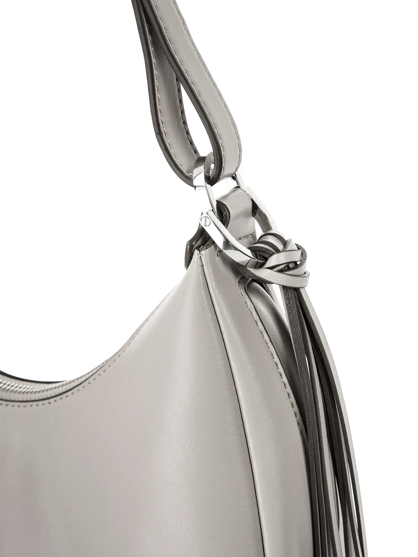 MARC CAIN 4066136966777 Schultertasche in Halbmondfrom Grau