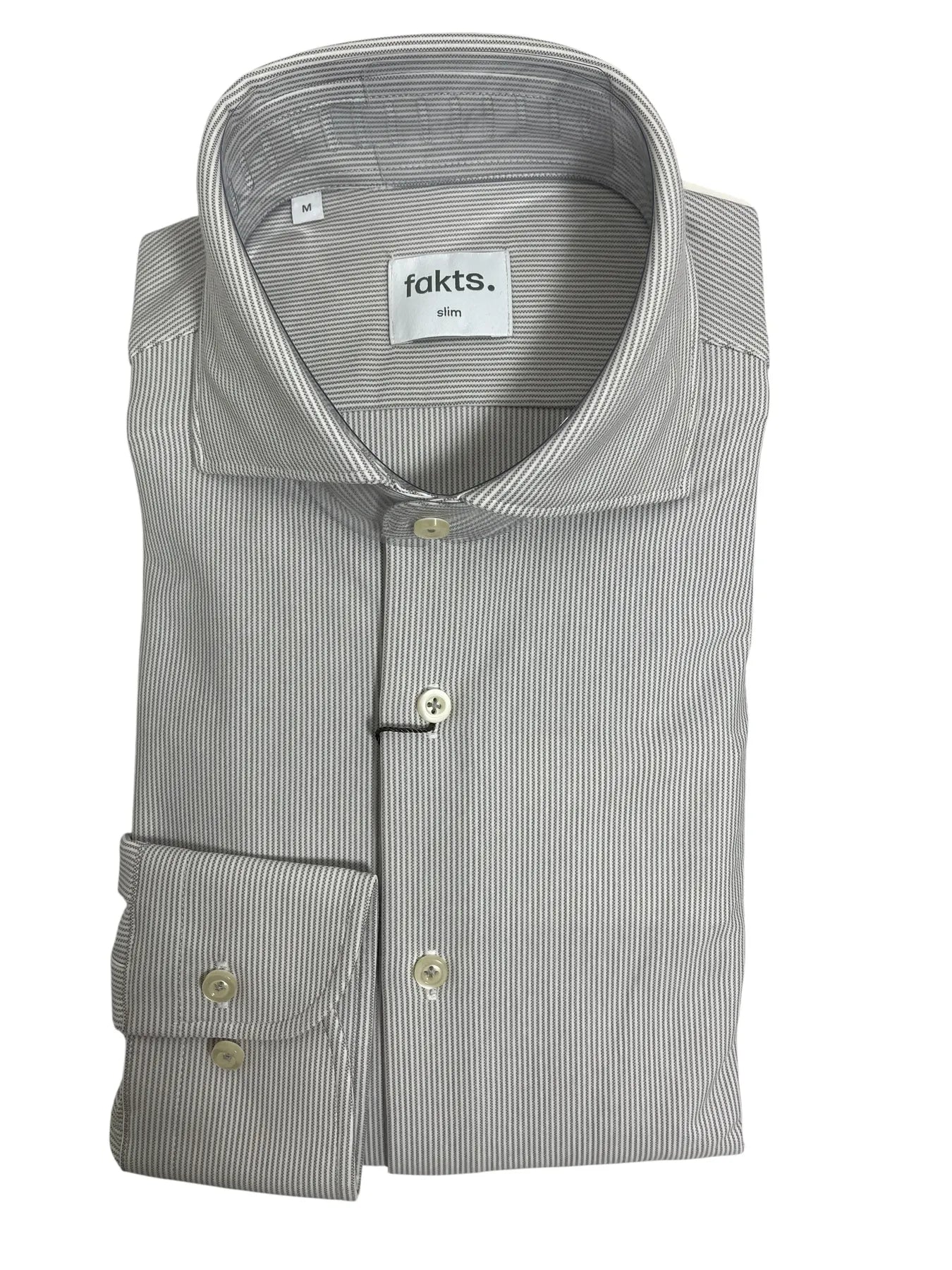 fakts 6375 Shirt Slim Fit Leisure 
                
                    Herren Hemd Grey Stripes 6375