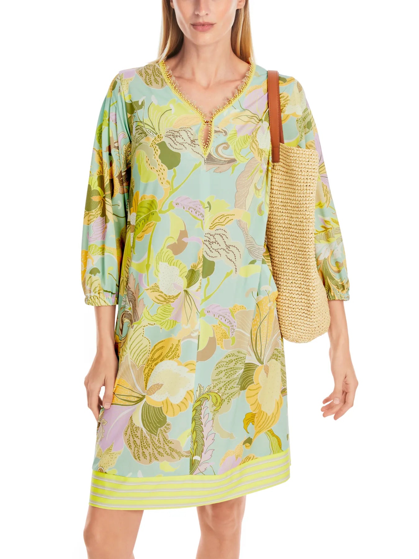 MARC CAINYC 21.51 J38  Tunikakleid mit Print Gelb