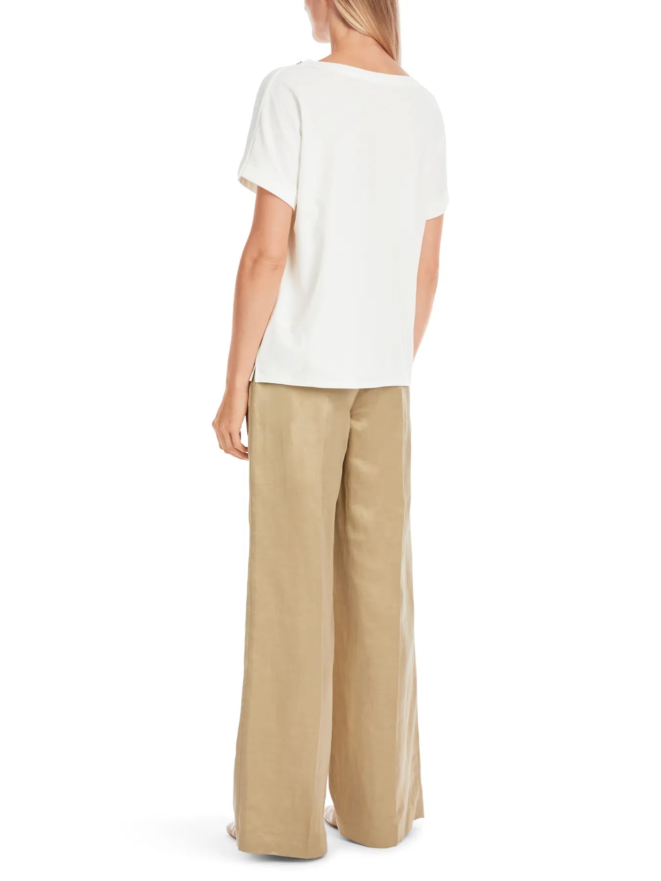 MARC CAIN 
                
                                            YC 48.59 J14 Damen  T-Shirt Off-White Weiß