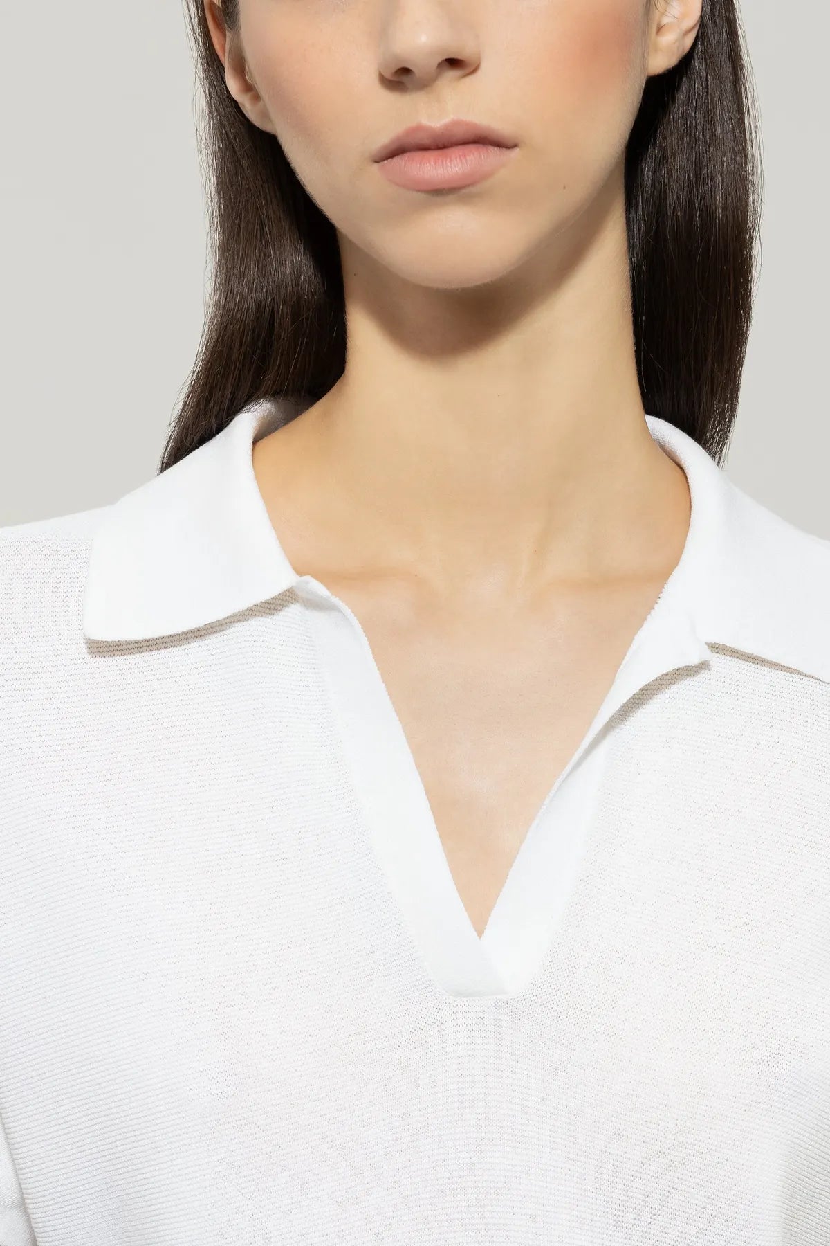 LUISA CERANO 118637/5866-0Pullover Kurzarm Weiß