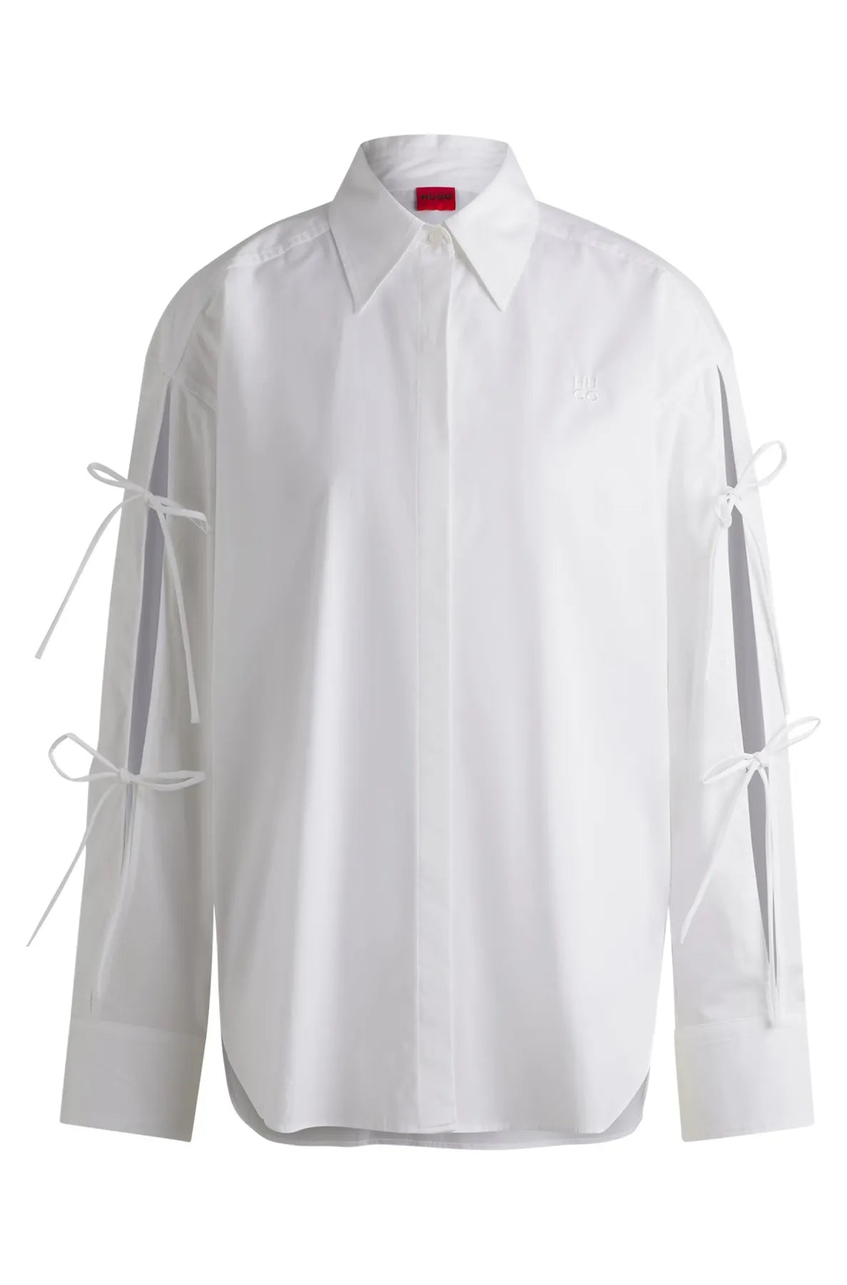 HUGO
                
                                            50538440 Evangelina 
                
                    Damen Bluse Weiß