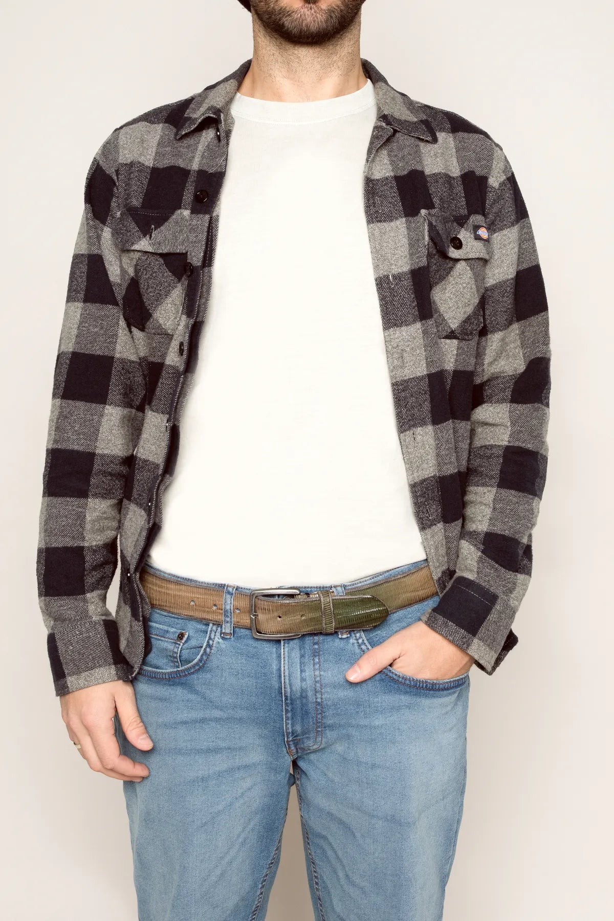 B.BELT BB4048L02 Cat  40 mm Suede Ledergürtel Pat Oliv/Taupe