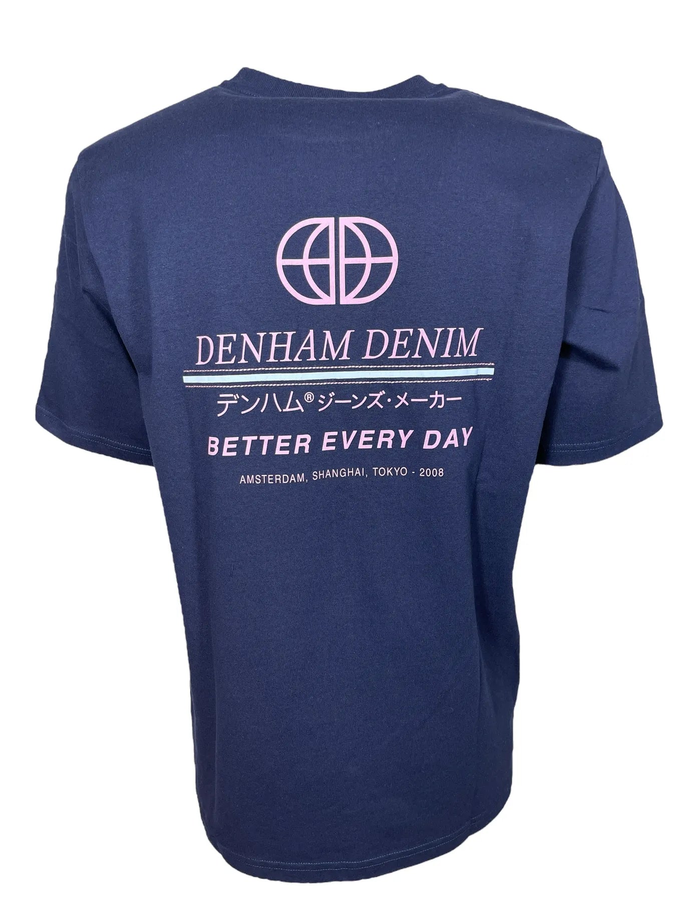 DENHAM 01-25-02-52-211 DD TEE JJ HERREN T-SHIRT MEDIEVAL BLUE