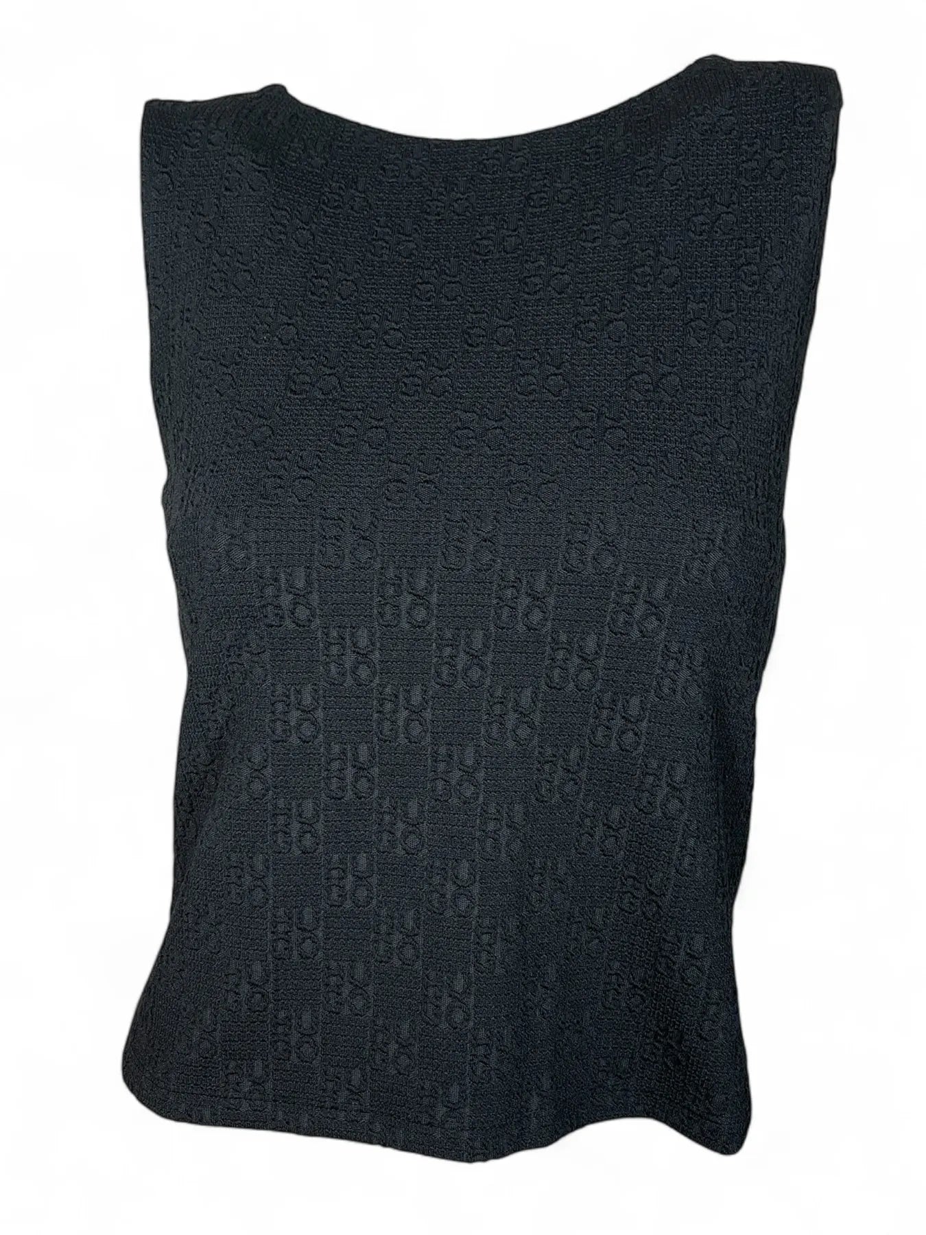 HUGO 50542420 Daironi 10271754 01 
                
                    Damen Top Logo-Muster Black