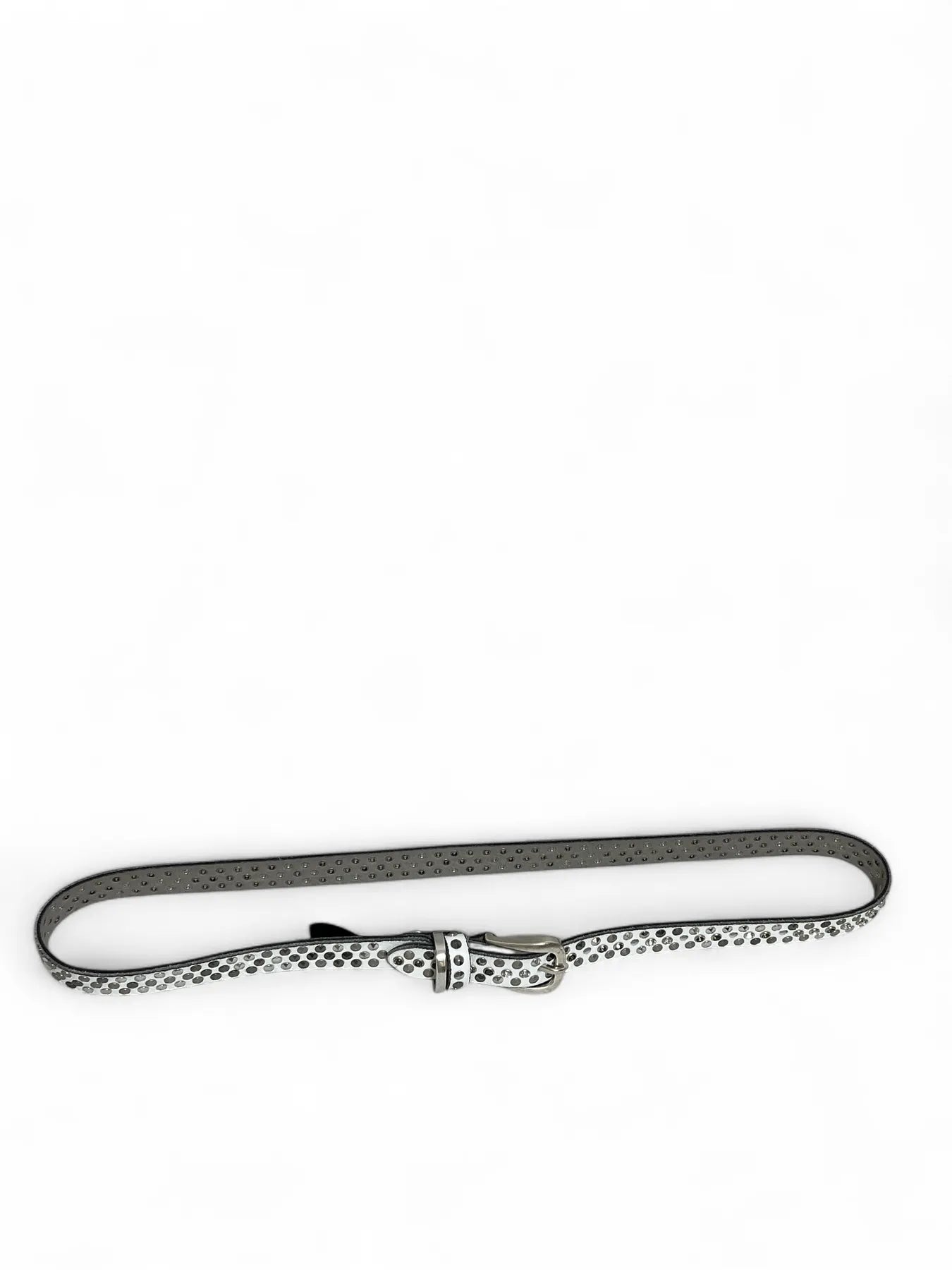 B.BELT BB1058L38 20 mm Leder-Nietgürtel Q. 6484 Roana offwhite