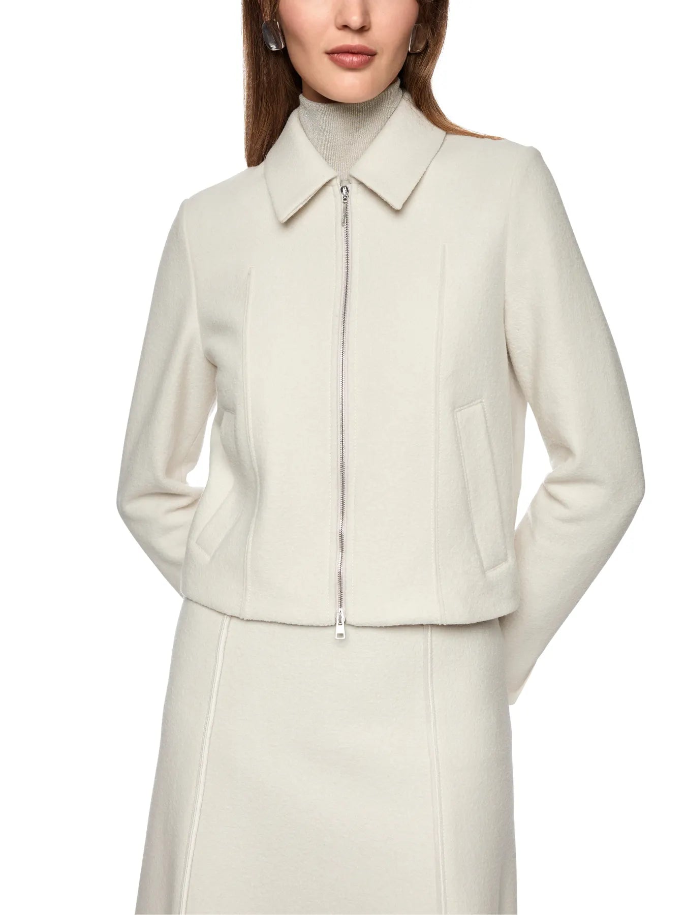 MARC CAIN ZC 31.12 J30 Schurwolljacke smoke