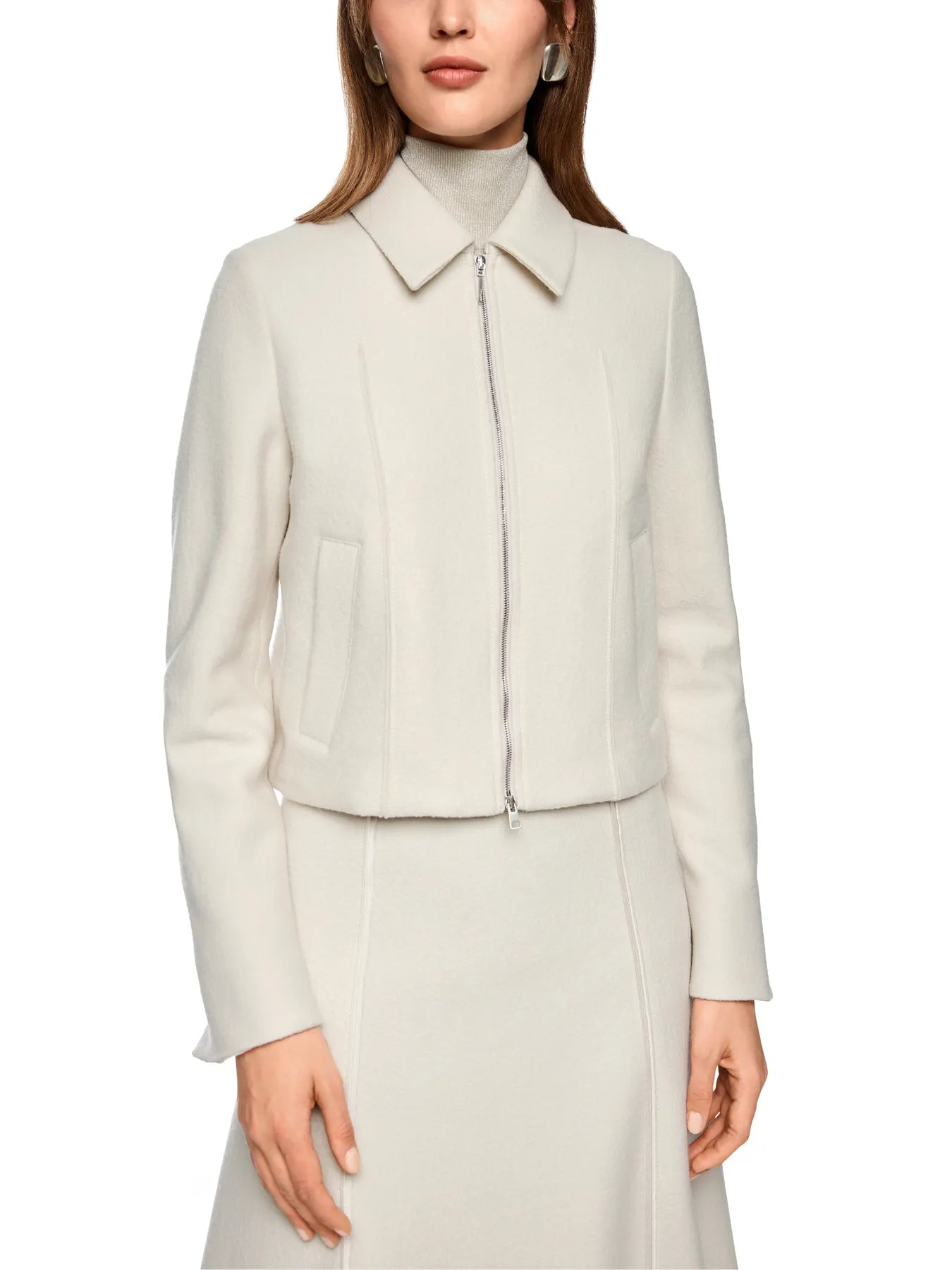 MARC CAIN ZC 31.12 J30 Schurwolljacke smoke