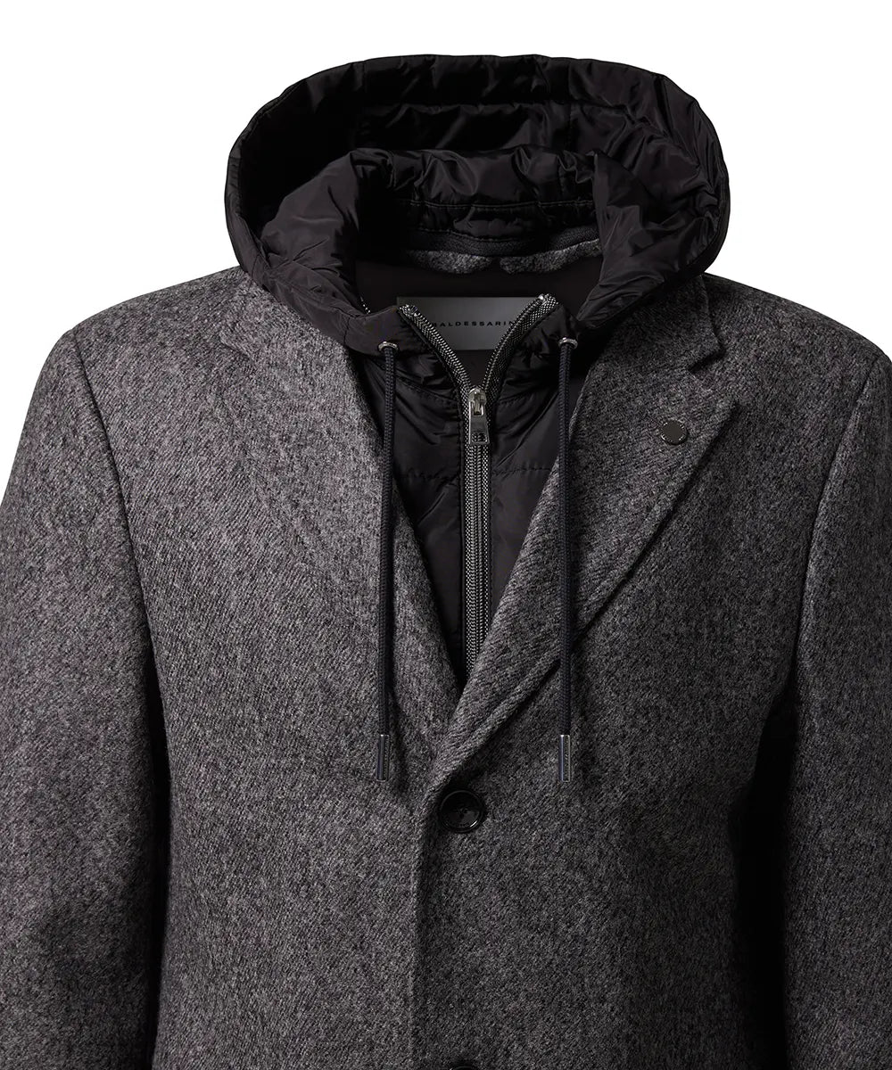 BALDESSARINI B0 18740.1100 BLD-Collo-P MANTEL MIT KAPUZE SCHWARZ