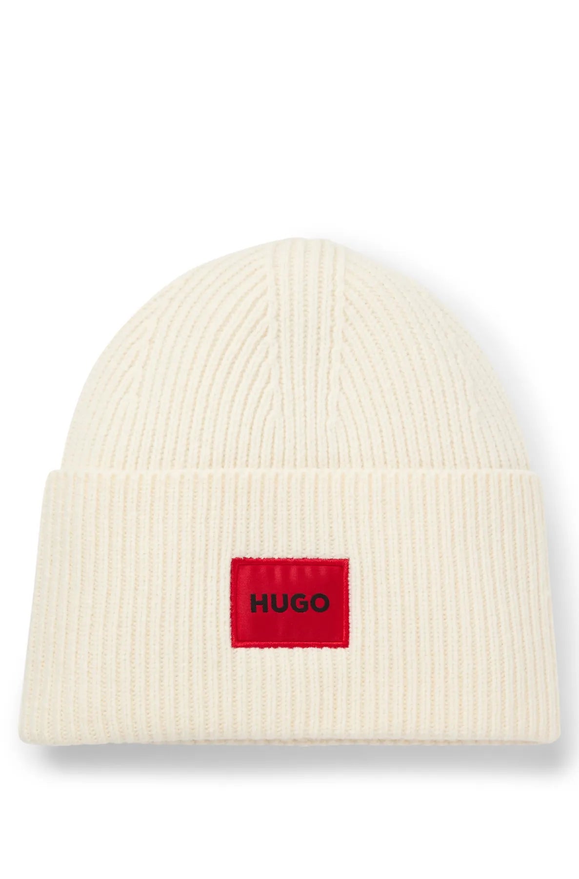 HUGO 50502579 Saffa_hat Woll Mütze natural