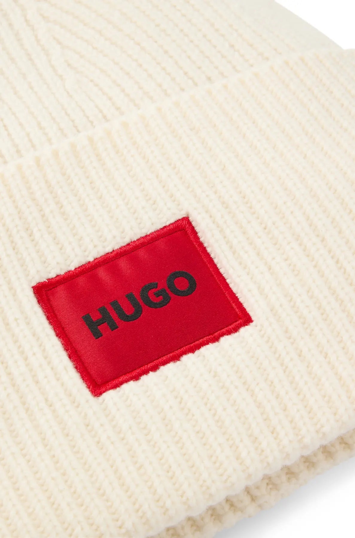 HUGO 50502579 Saffa_hat Woll Mütze natural