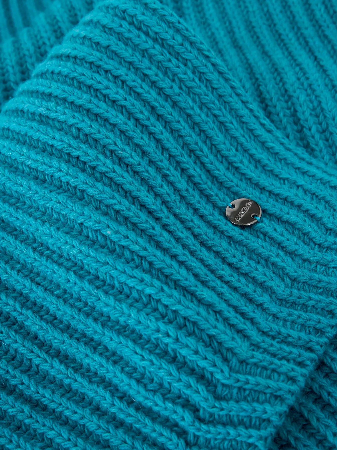 MARC CAIN ZC B4.16 Z36 Grobstrickschal aus Wollmix Blau