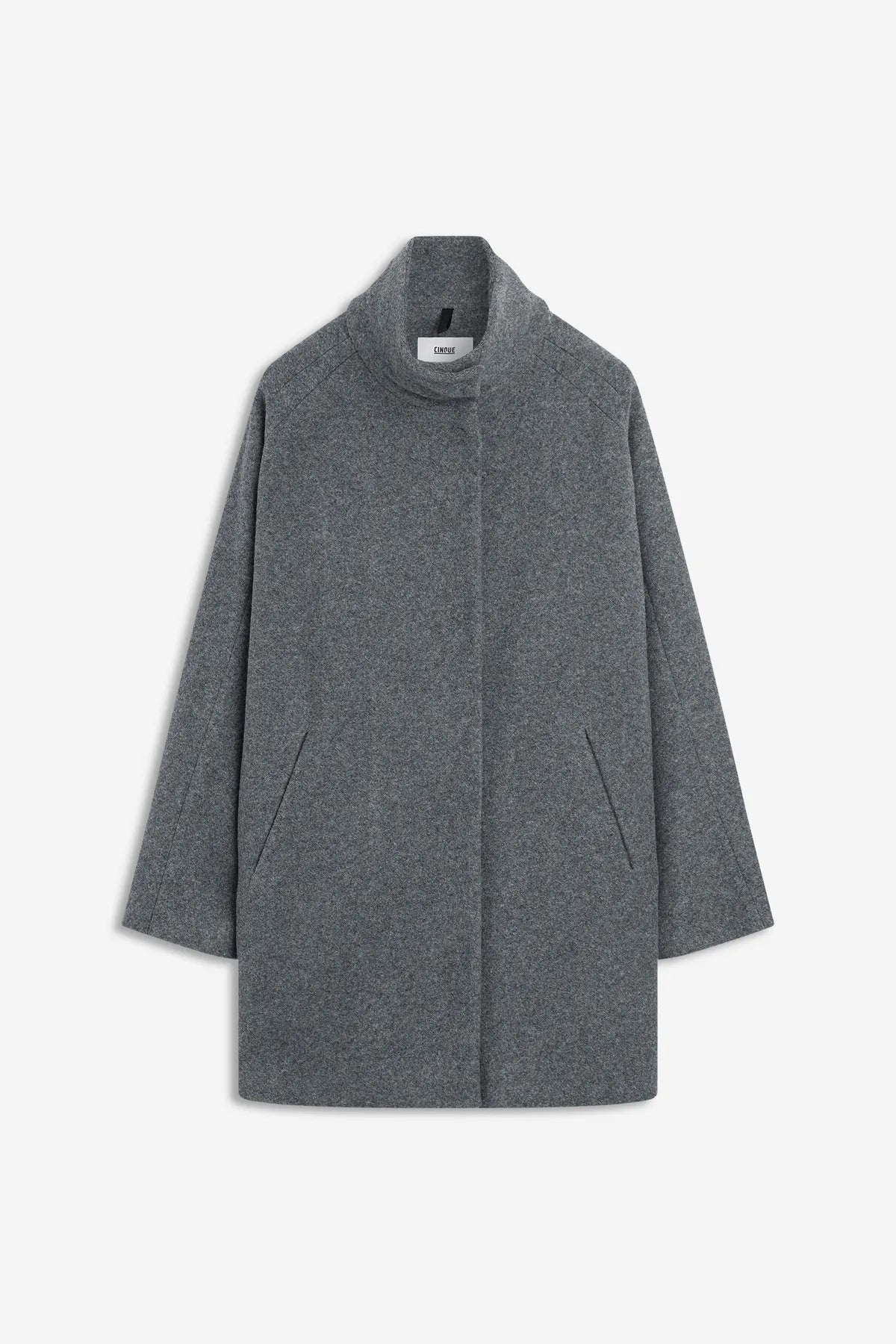 CINQUE 
                
                                            35897613 CIGOYA_L MANTEL MIT STEHKRAGEN GRAU