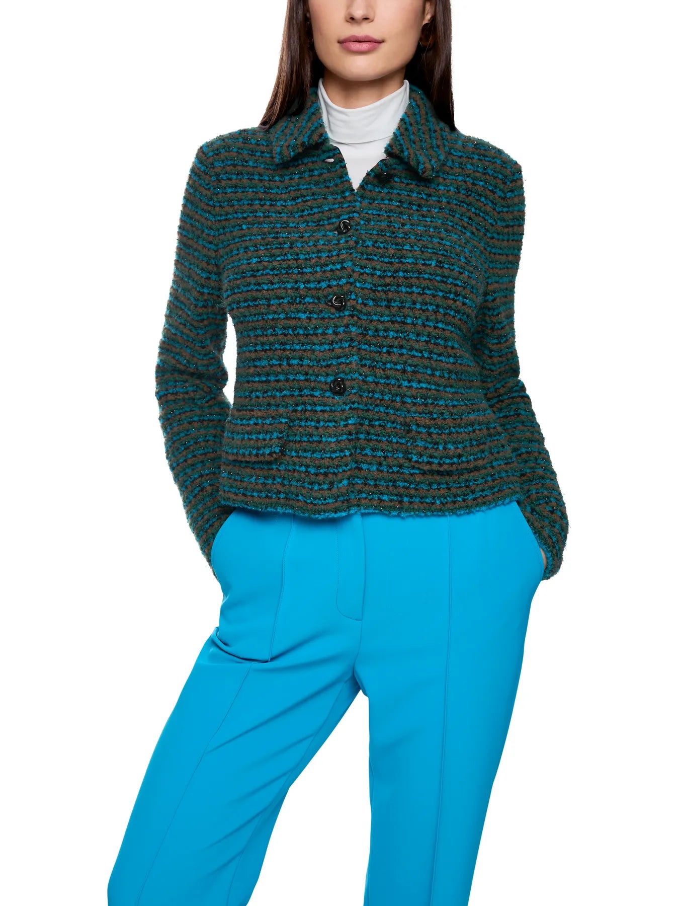 MARC CAIN
                
                                            ZC 39.20 M64  Cardigan mit Lurex dark jade green