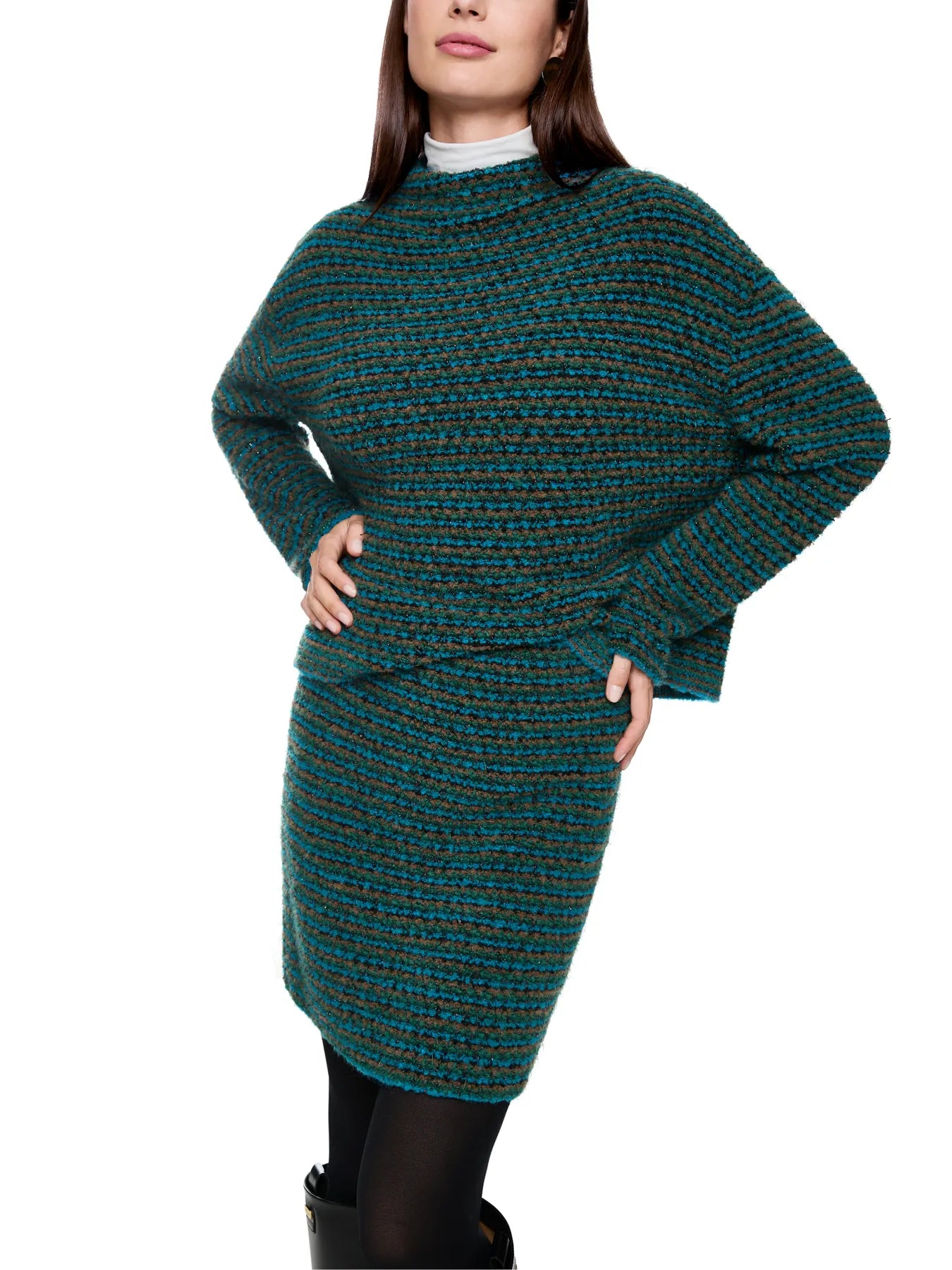 MARC CAIN 
                
                                            ZC 41.52 M64  Pullover mit Lurex Grün