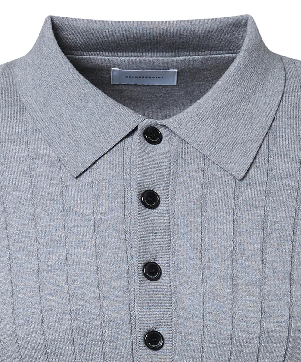 BALDESSARINI 
                
                                            B4 50042.5244 BLD-Kosilk Pullover mit  Knopfleiste Grau