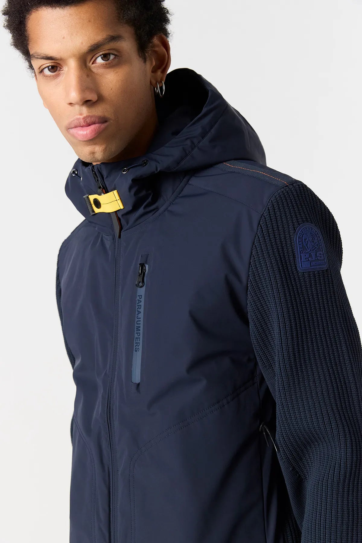 PARAJUMPERS  KT01 WILLARD  HYBRID JACKE BLUE NAVY 0316