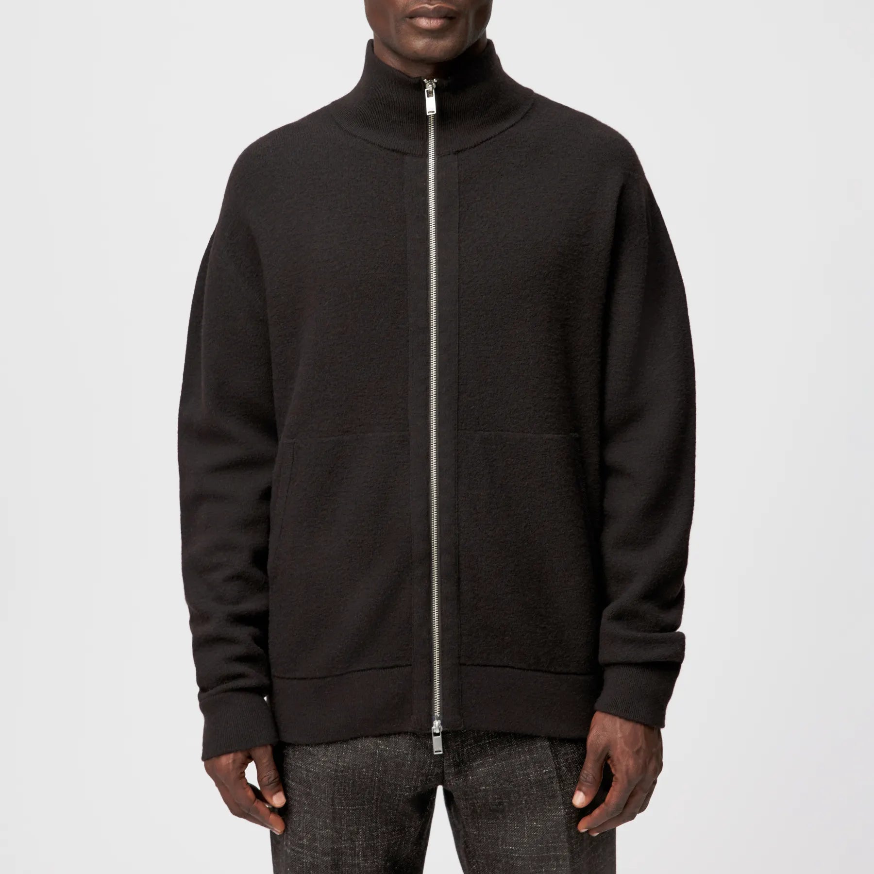 DRYKORN 420222 JANOR 10 ZIP STRICK JACKE BRAUN 1104