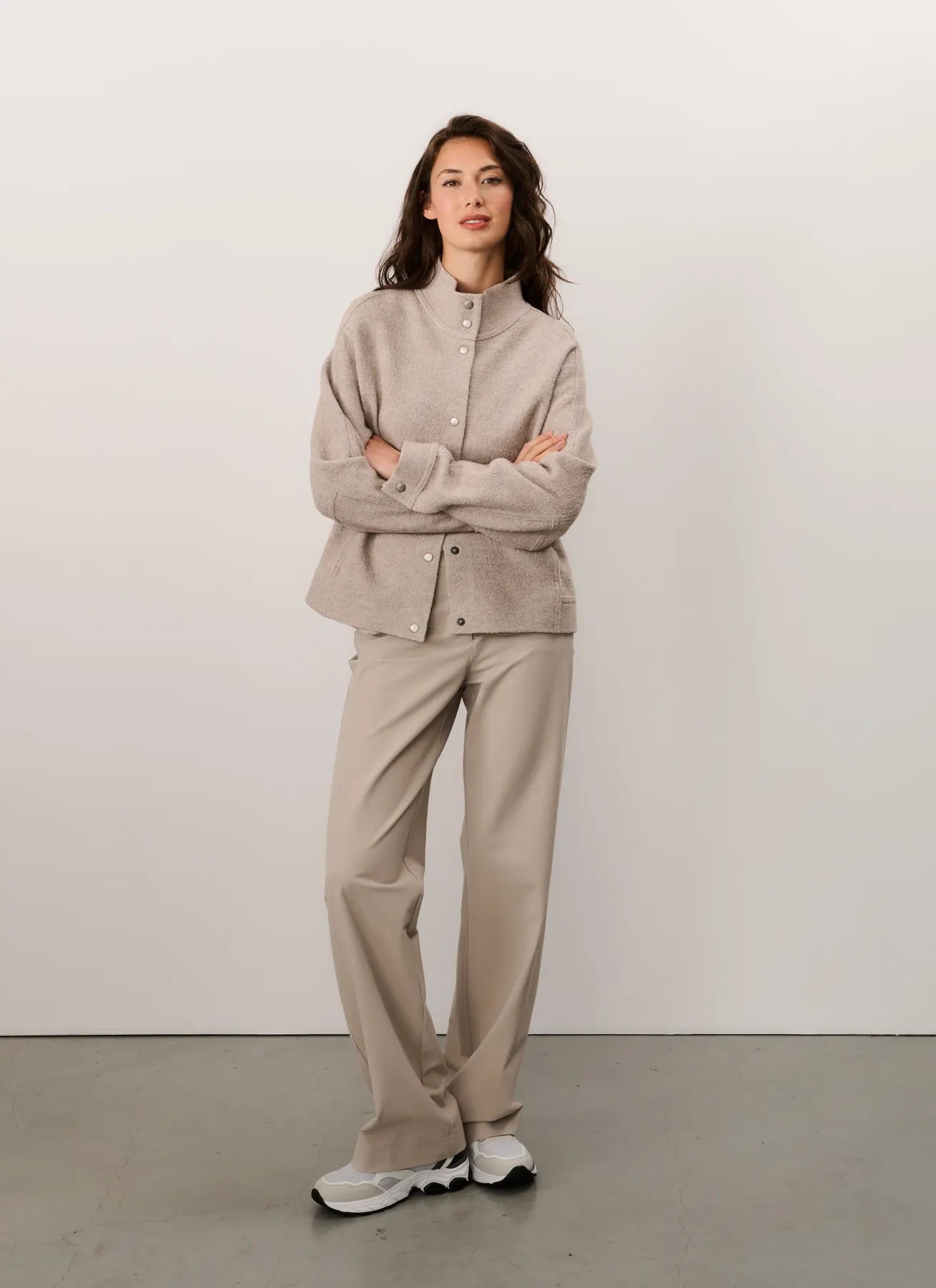 JAPAN TKY  KYOKO WOLL JACKE SAND MELANGE 5097