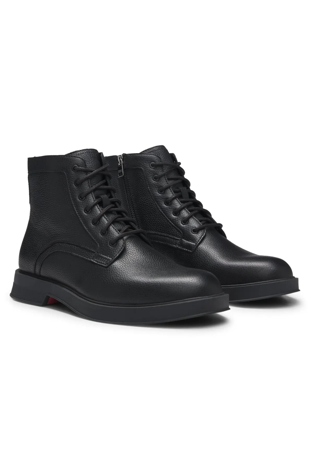 HUGO 50552559 Lenner_halb_grlt 10275848 01 Leder Boots Zip Black