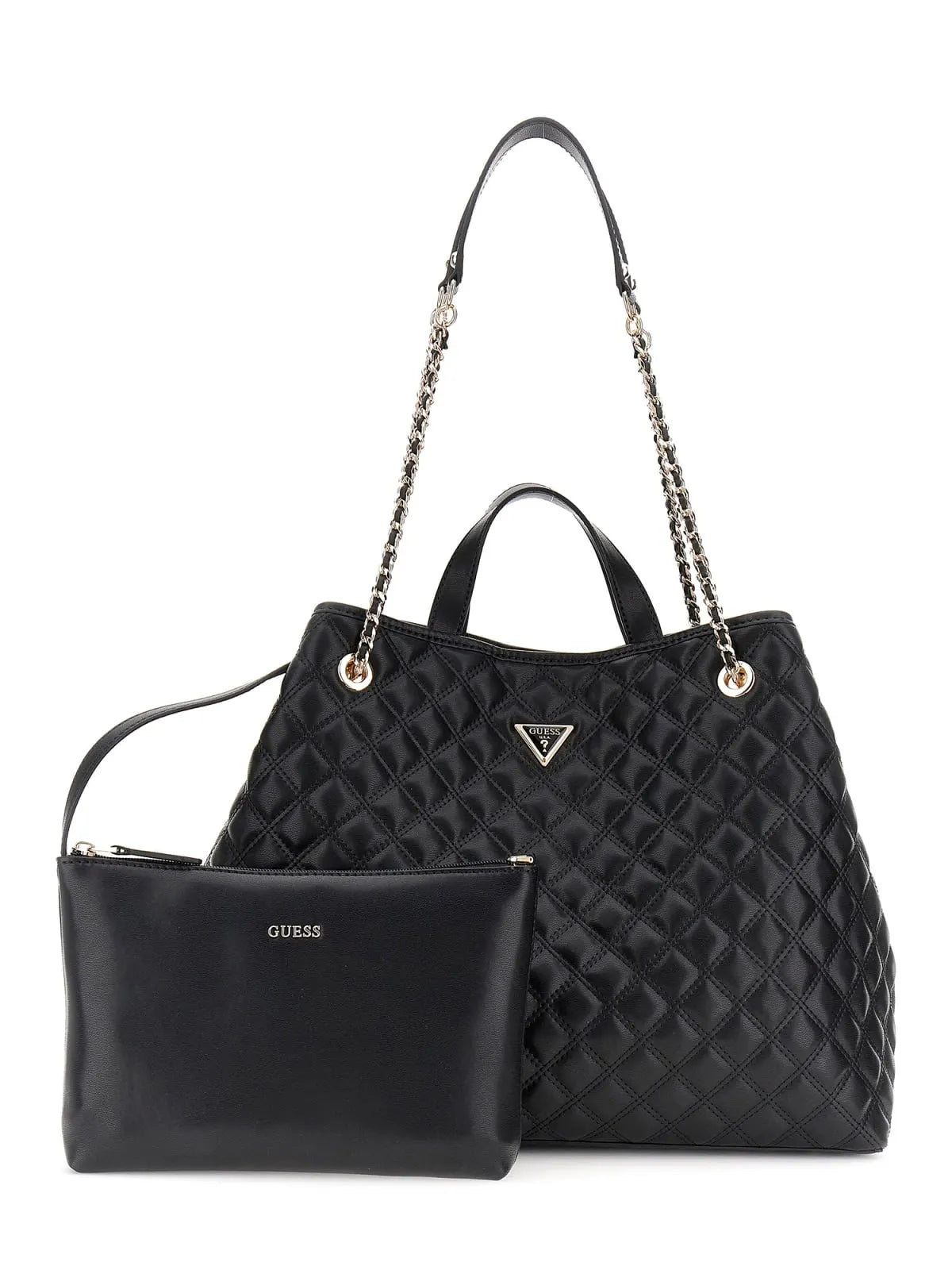 GUESS HWQG96 73290 2-in-1 Damen Stepp Shopper Black