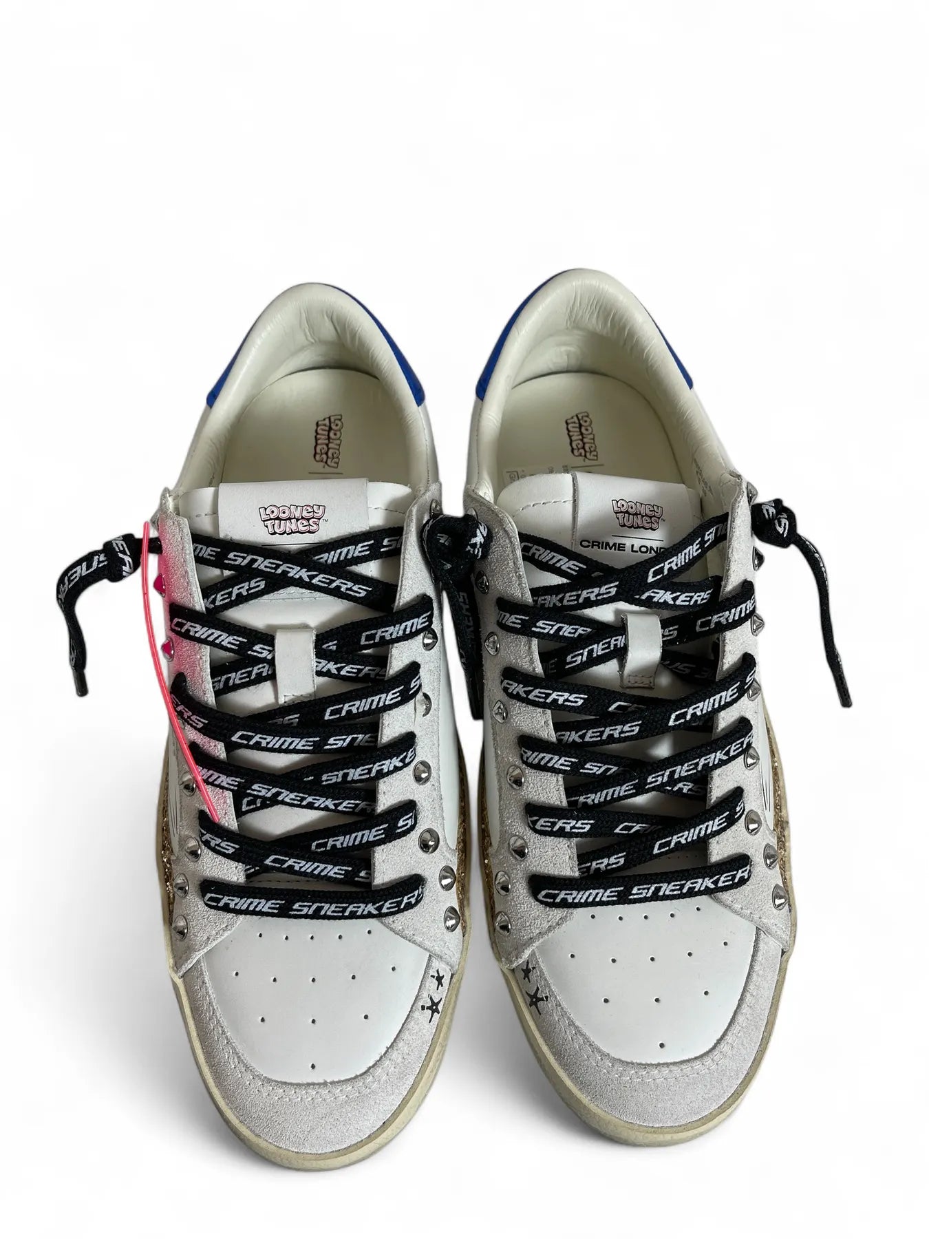 CRIME LONDON 88103AA8 Leder Sneaker Comic Weiß