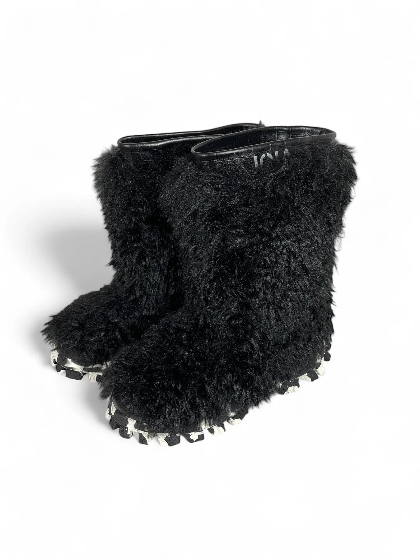 JOIA 2502136 DAFFY Damen Yeti Ski Kunstfell Stiefel Black