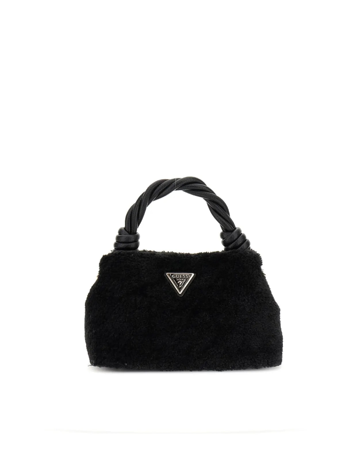 GUESS HWWS81 43110 MINI HANDTASCHE KUNSTPELZ BLACK