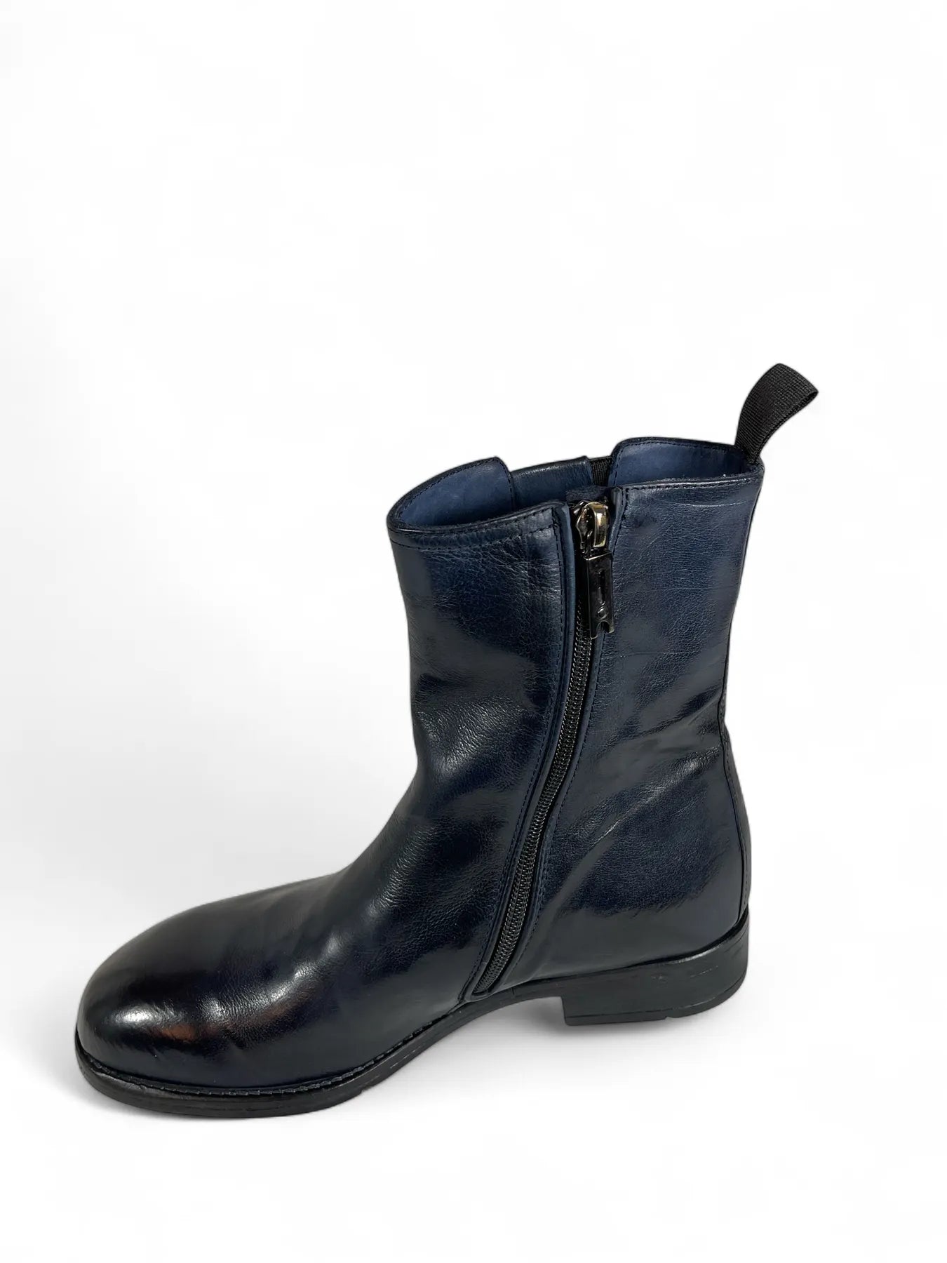 LEMARGO EA19A RANCH Damen Leder Stiefelette Blau.