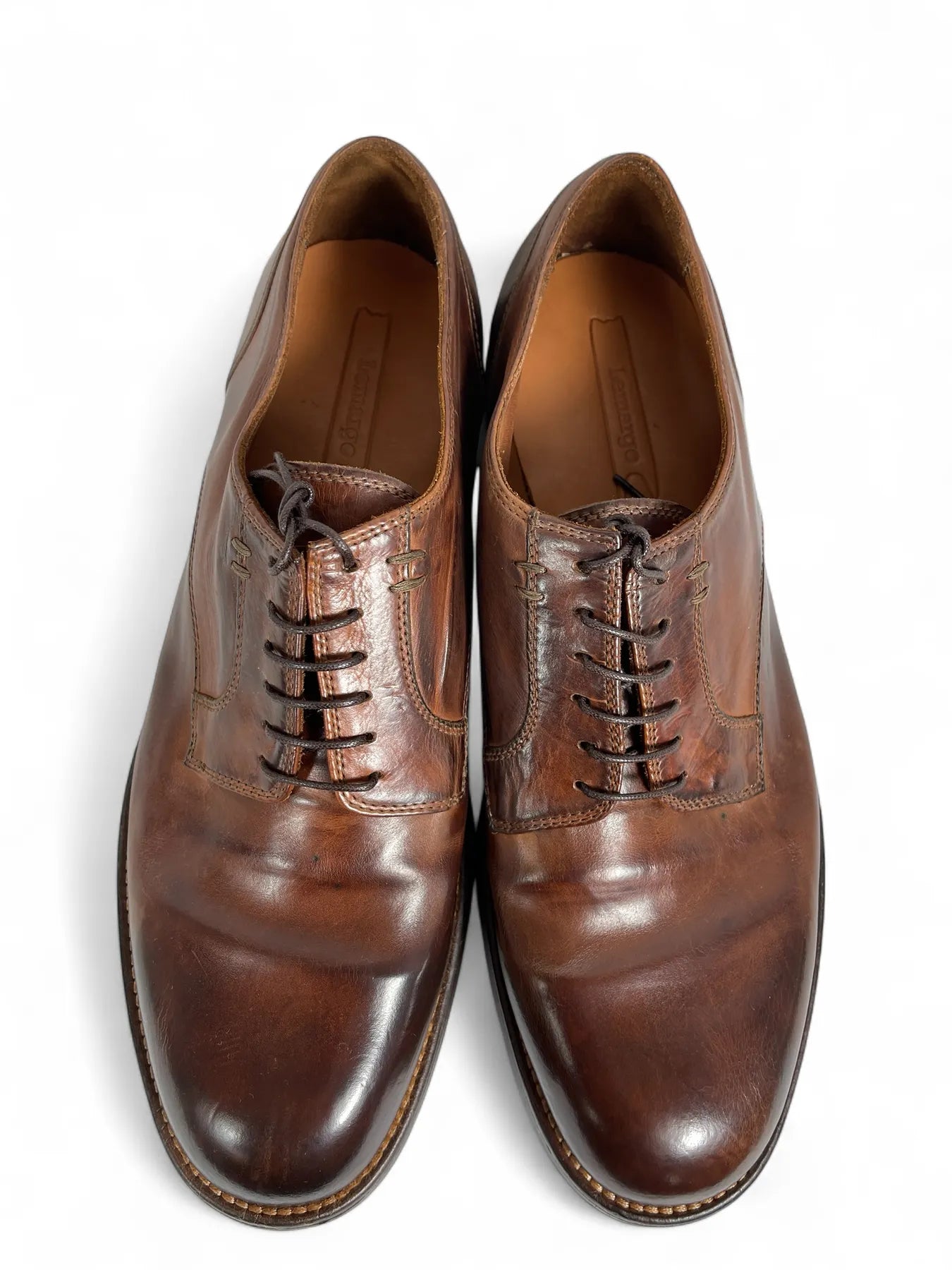 LEMARGO DF16A SERRANO Herren Leder Schuhe Cognac.