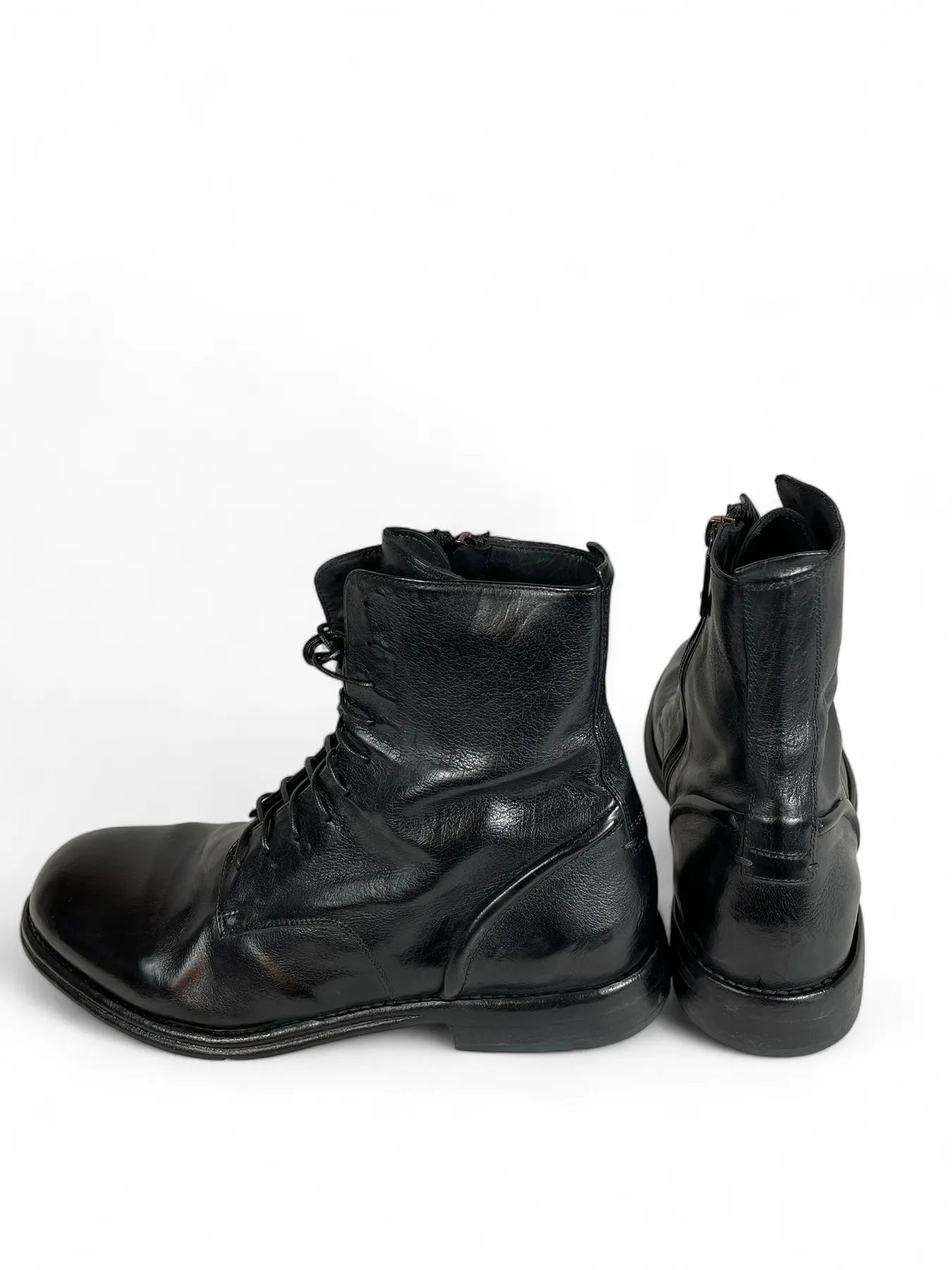 LEMARGO DF22A RANCH HERREN LEDER STIEFELETTE NERO.