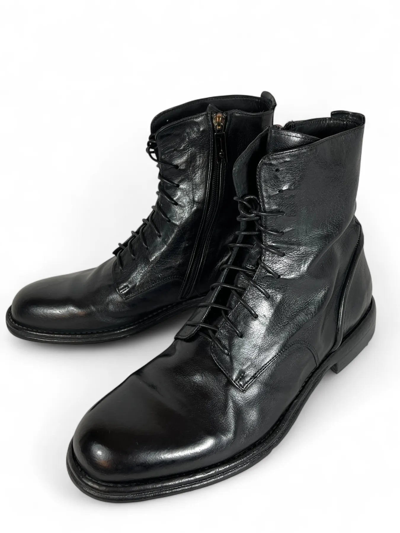 LEMARGO DF22A RANCH HERREN LEDER STIEFELETTE NERO.