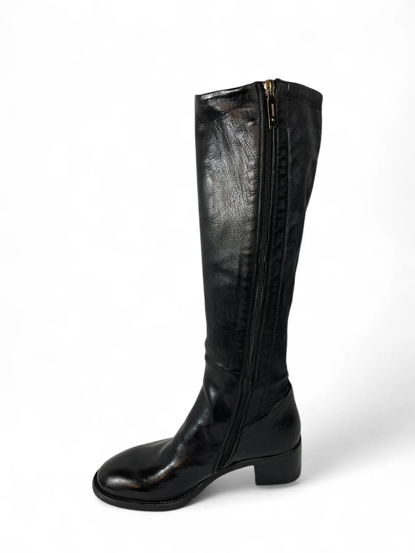LEMARGO AP34A RANCH Damen Leder Schaftstiefel Nero.