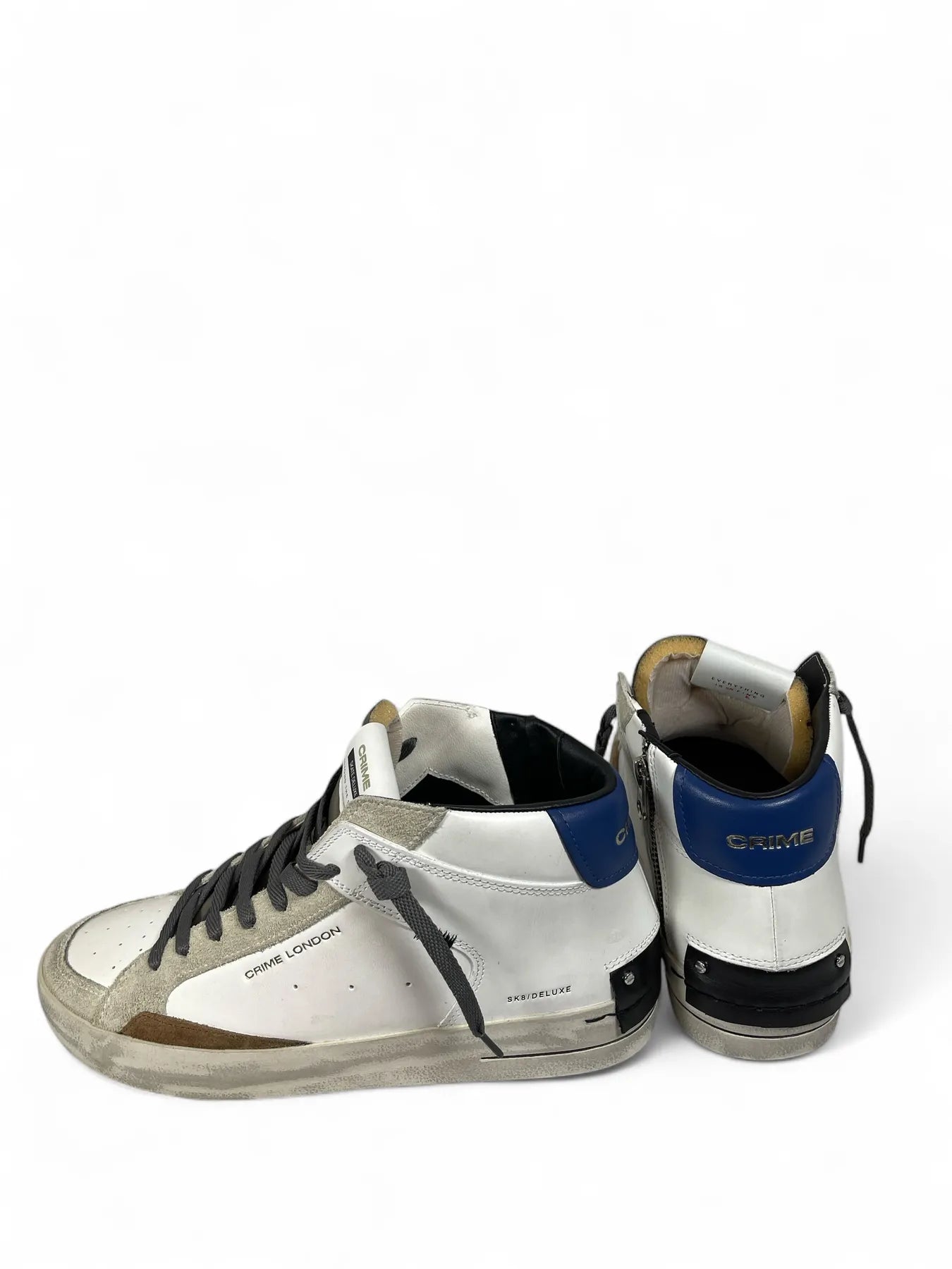 CRIME LONDON 11151AA8  High Top Sneaker SK8 Deluxe Mid Weiß
