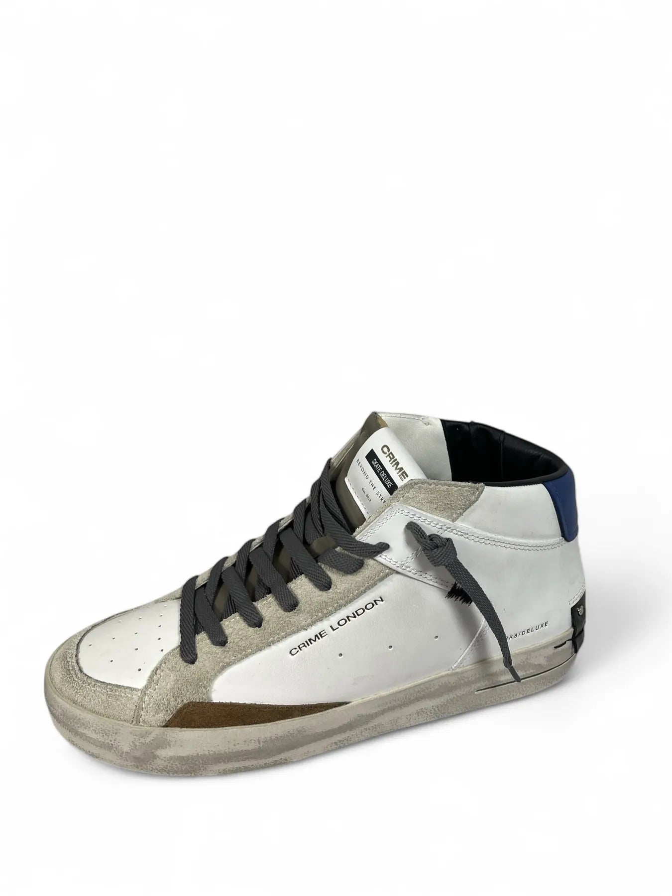 CRIME LONDON 11151AA8  High Top Sneaker SK8 Deluxe Mid Weiß