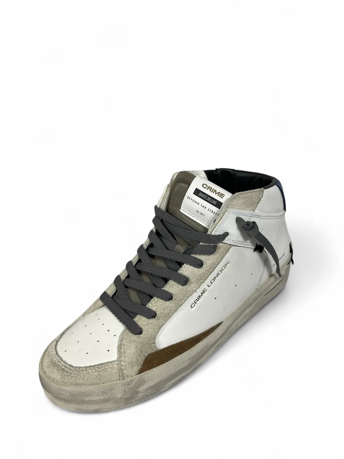 CRIME LONDON 11151AA8  High Top Sneaker SK8 Deluxe Mid Weiß