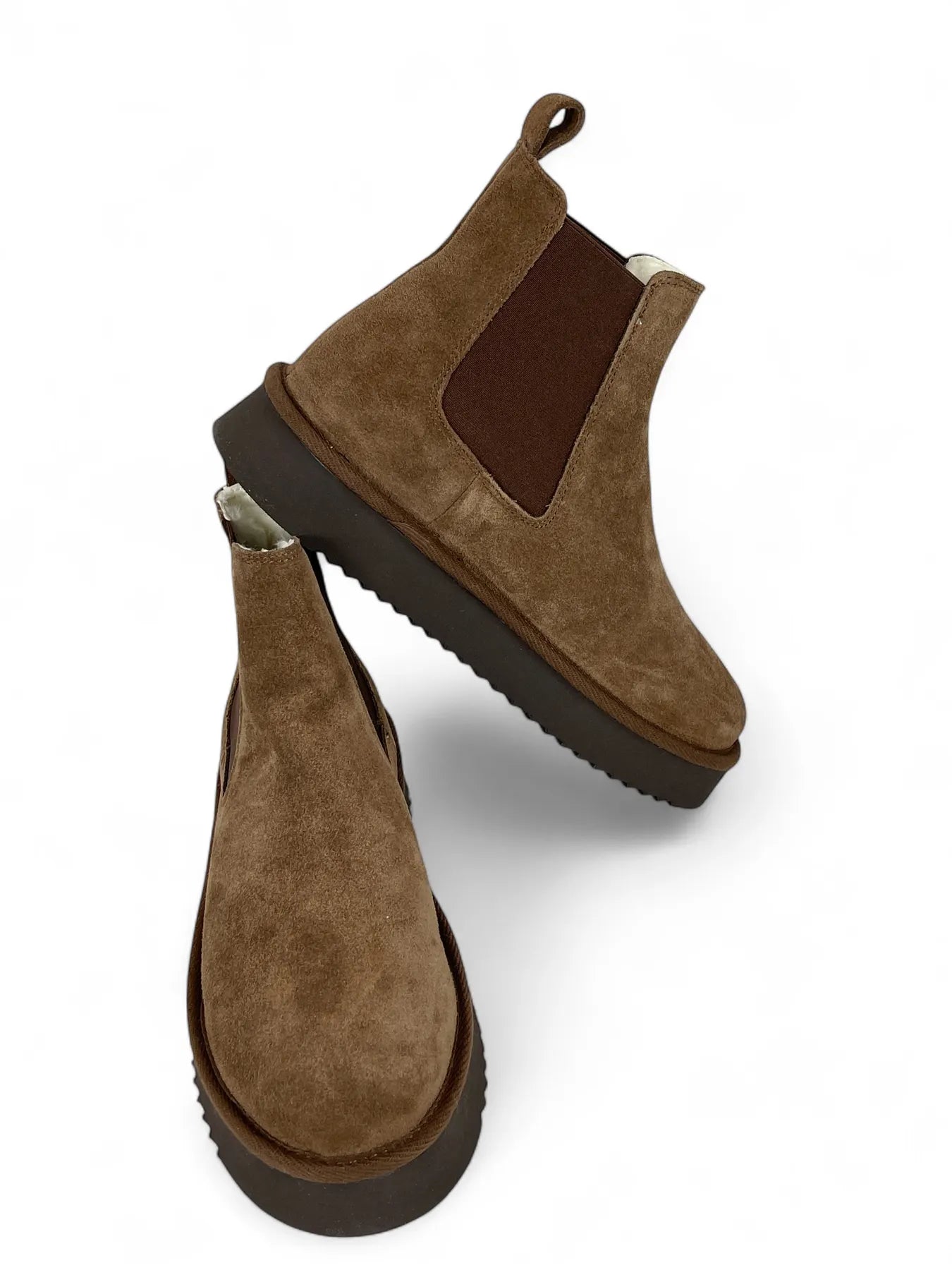 COPENHAGEN CPH258 SUEDE LAMMFELL BOOTS CHOCOLATE