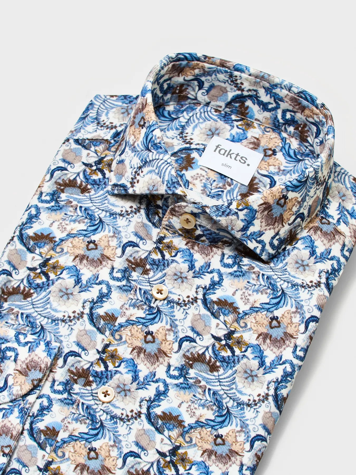 fakts 
                
                                            6383 Shirt Slim Fit Leisure 
                
                    Herren Hemd colourfull flower 057