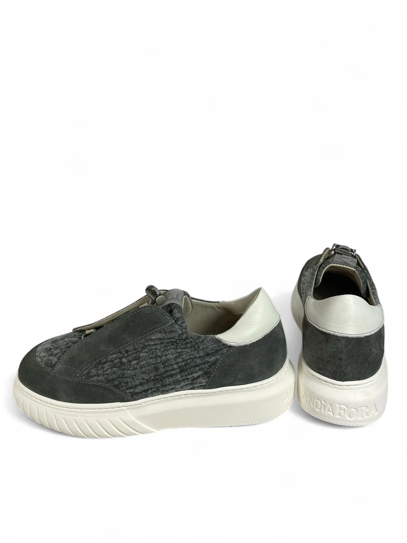 ANDIA FORA IVOR  PLATEAU SNEAKER BARK GREY.