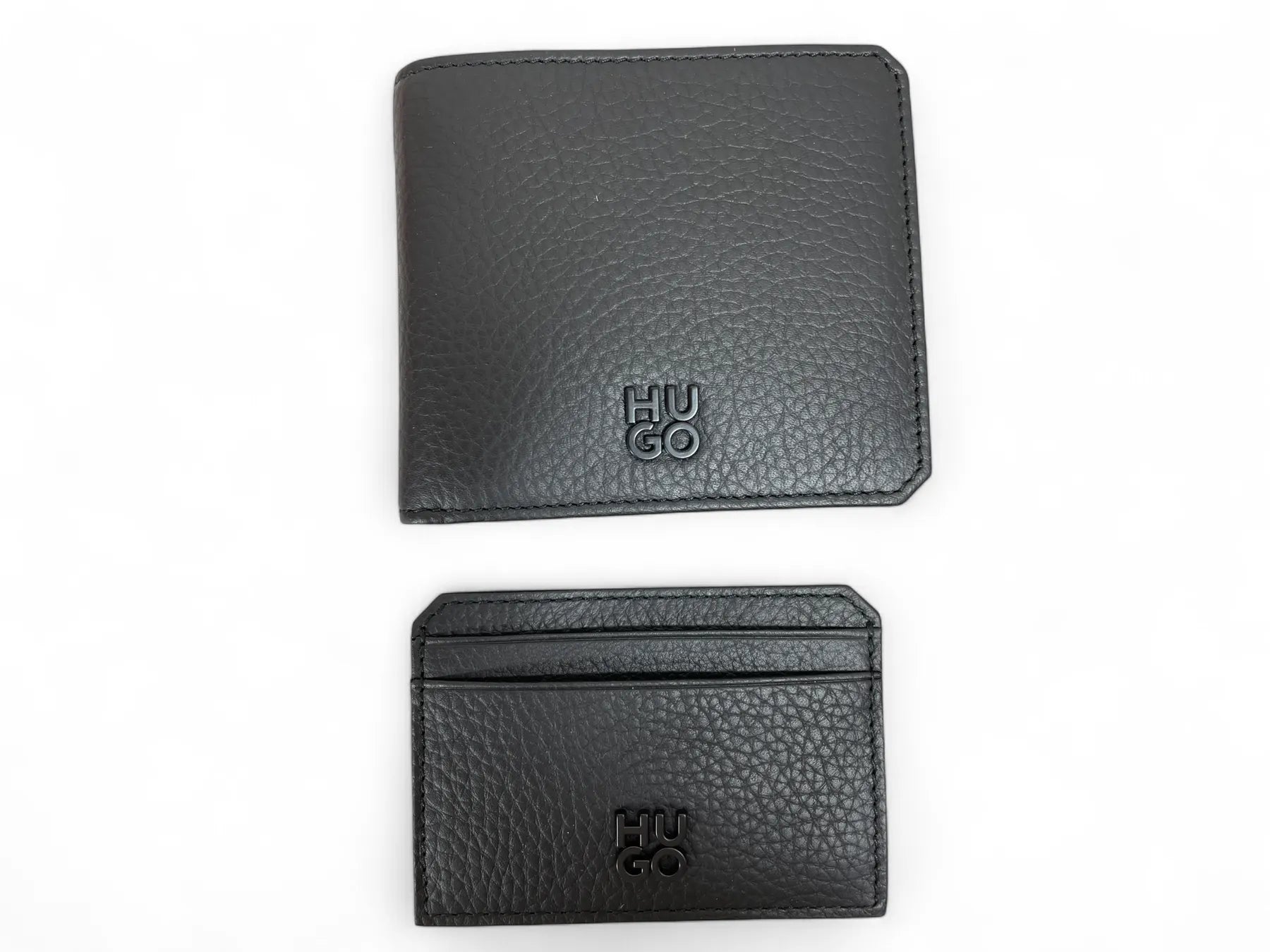 HUGO  50548752 GBHM_4cc Card Stack  Leder Geldbörse Geschenkbox Black