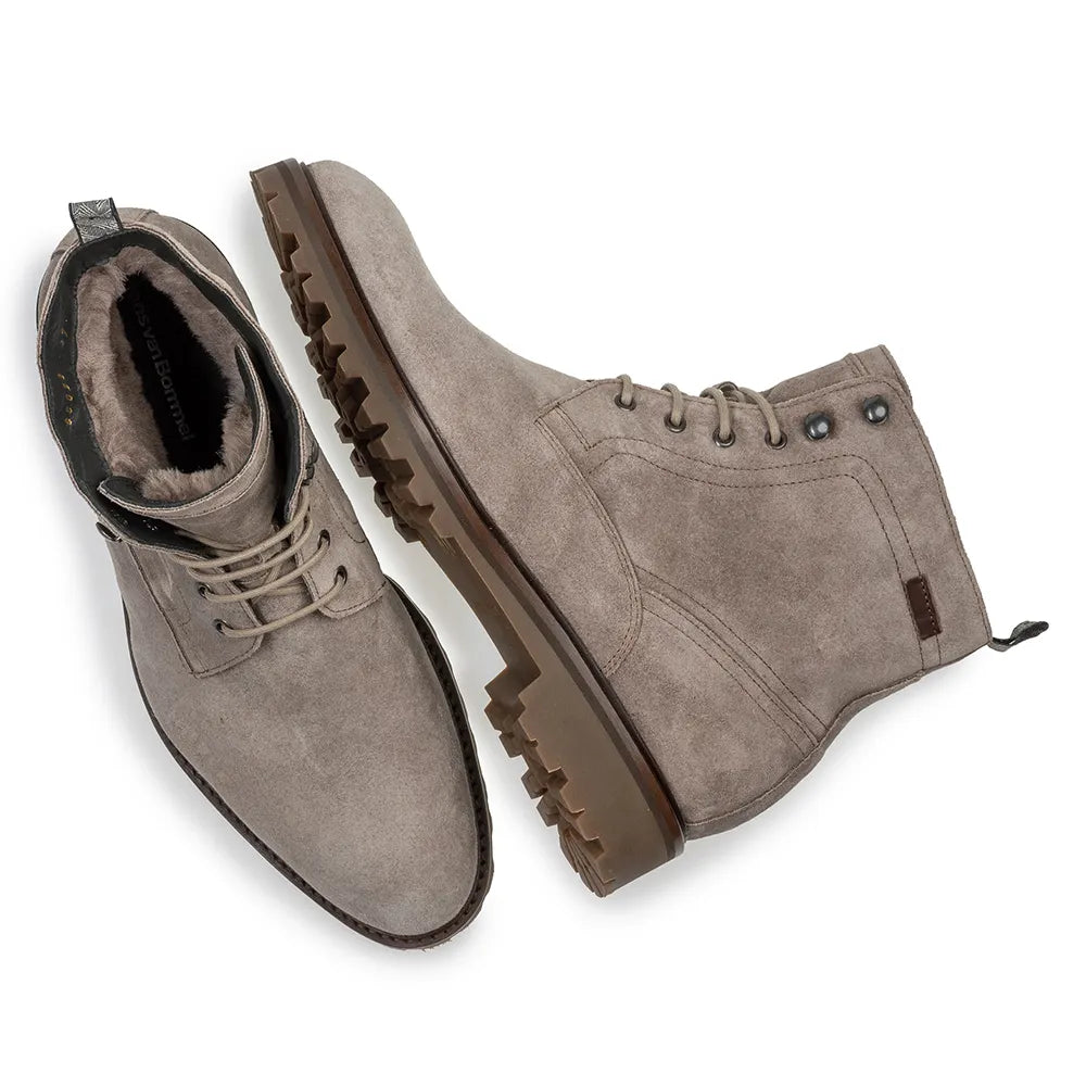 VAN BOMMEL SFM-80033-22-01 Lammfell Stiefel Boots Braun