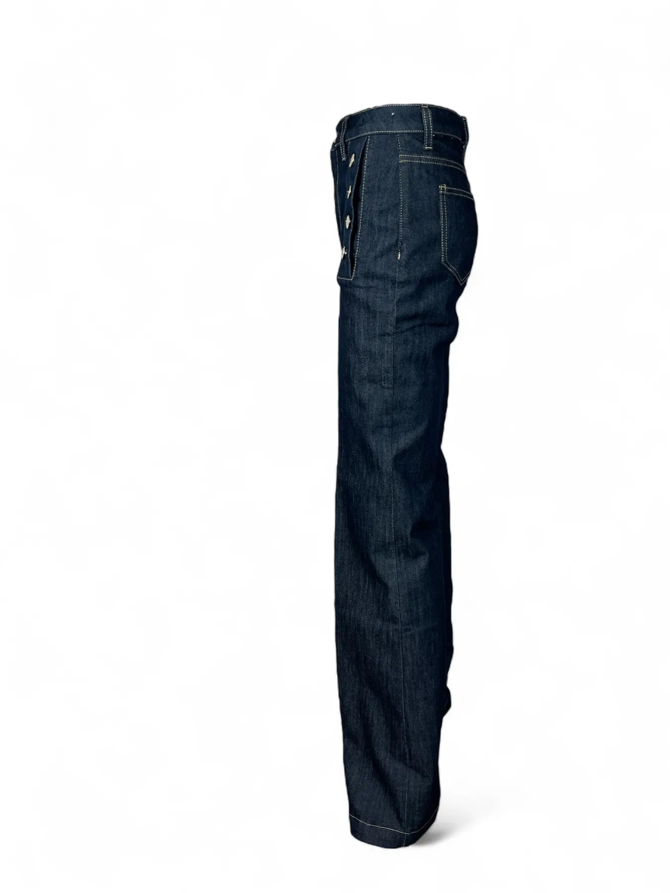 VICOLO TF5208 WIDE LEG JEANS DENIM RINSED BLAU