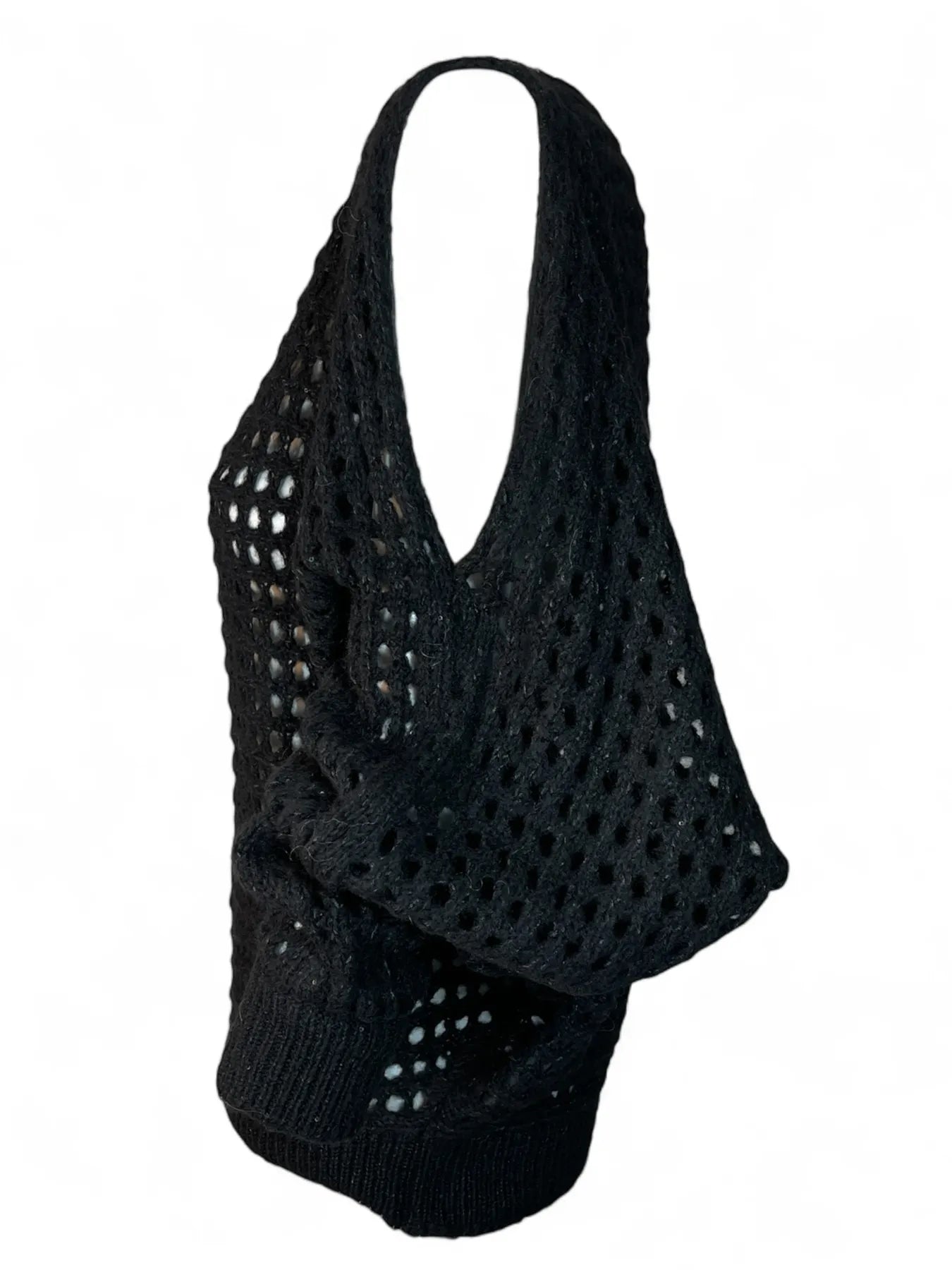 VICOLO 55081F STRICK PULLOVER MIT PAILLETTEN SCHWARZ