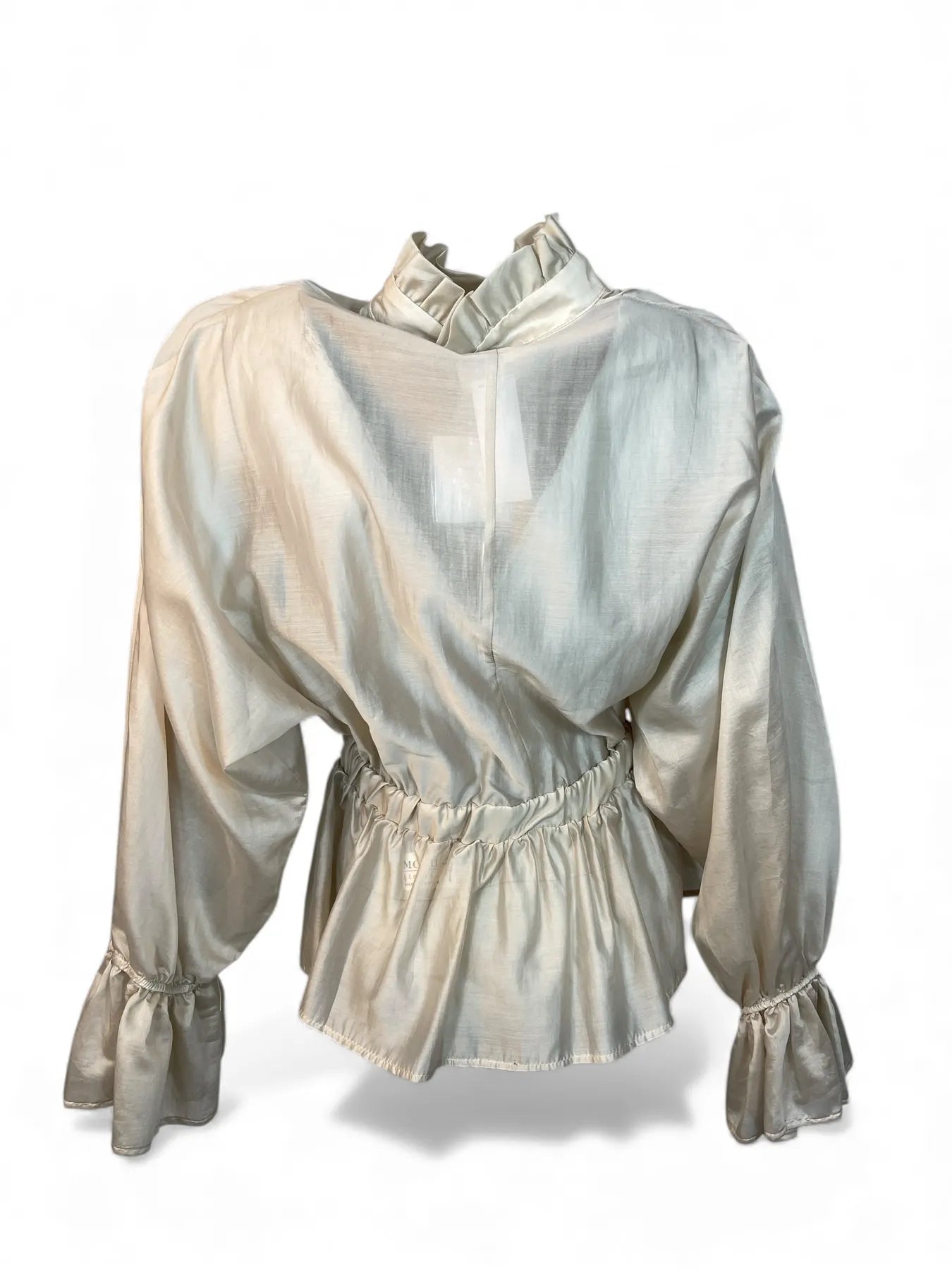 VICOLO TF0278 BLUSE MIT VOLANTS INTONACO