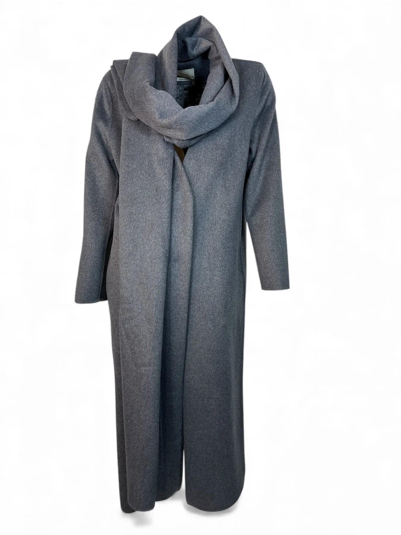 VICOLO TF0060 Wollmantel mit Schluppe Anthrazit