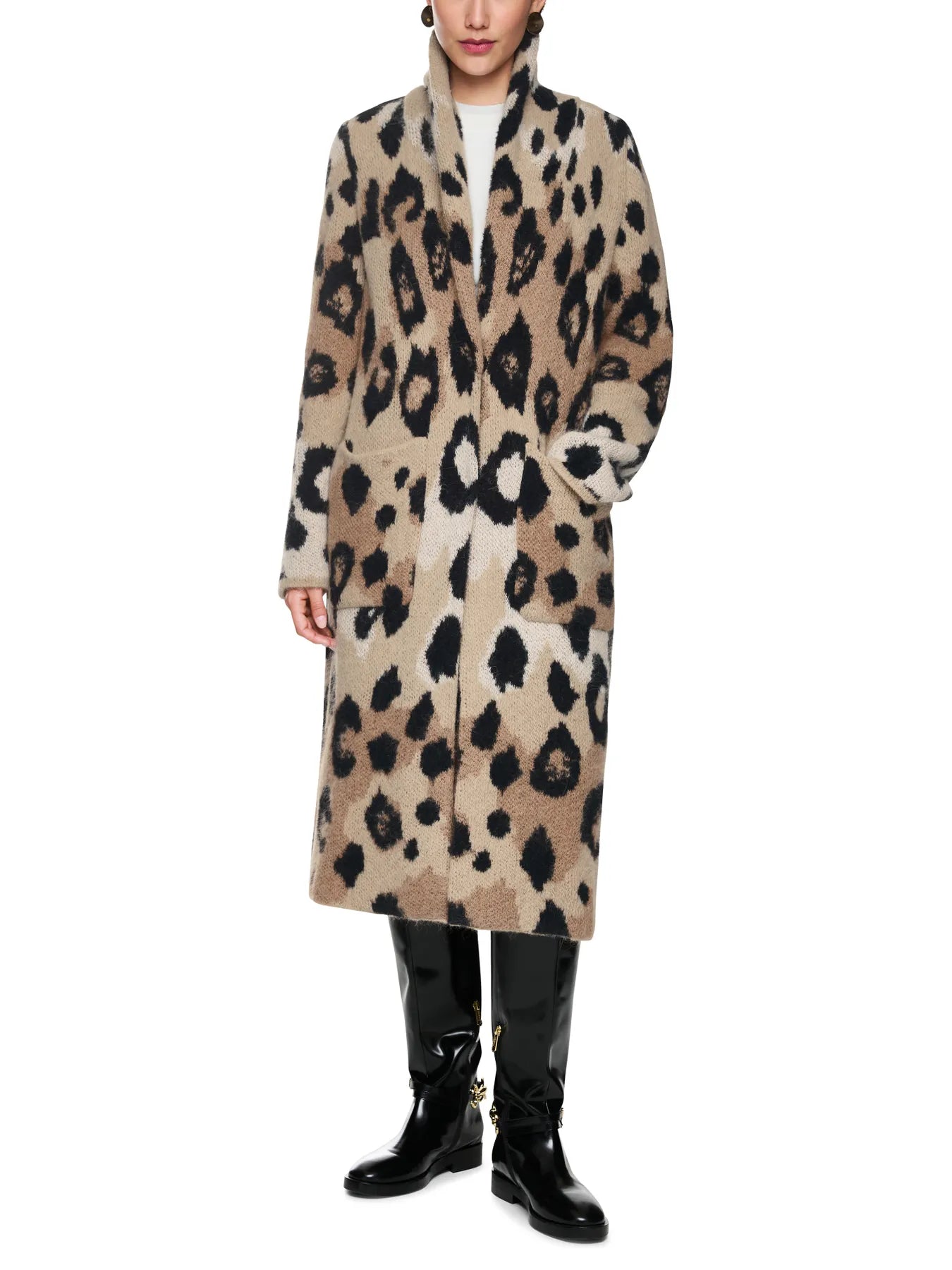 MARC CAIN 
                
                                            ZC 11.08 M26 Cardigan Strick Mantel Knitted in Germany Leo