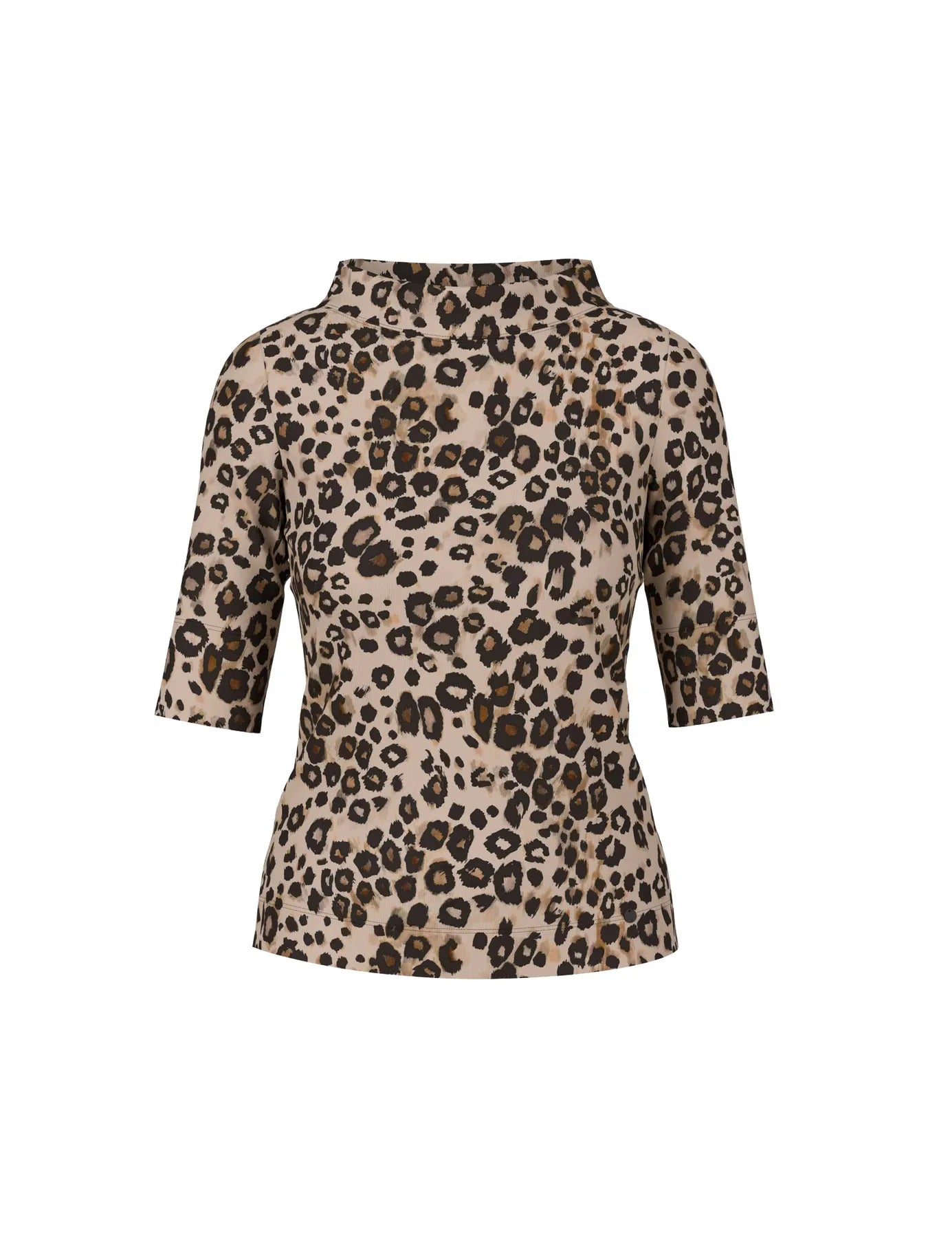 MARC CAIN 
                
                                            ZC 48.45 J26 Trendiges T-Shirt mit Leo-Print