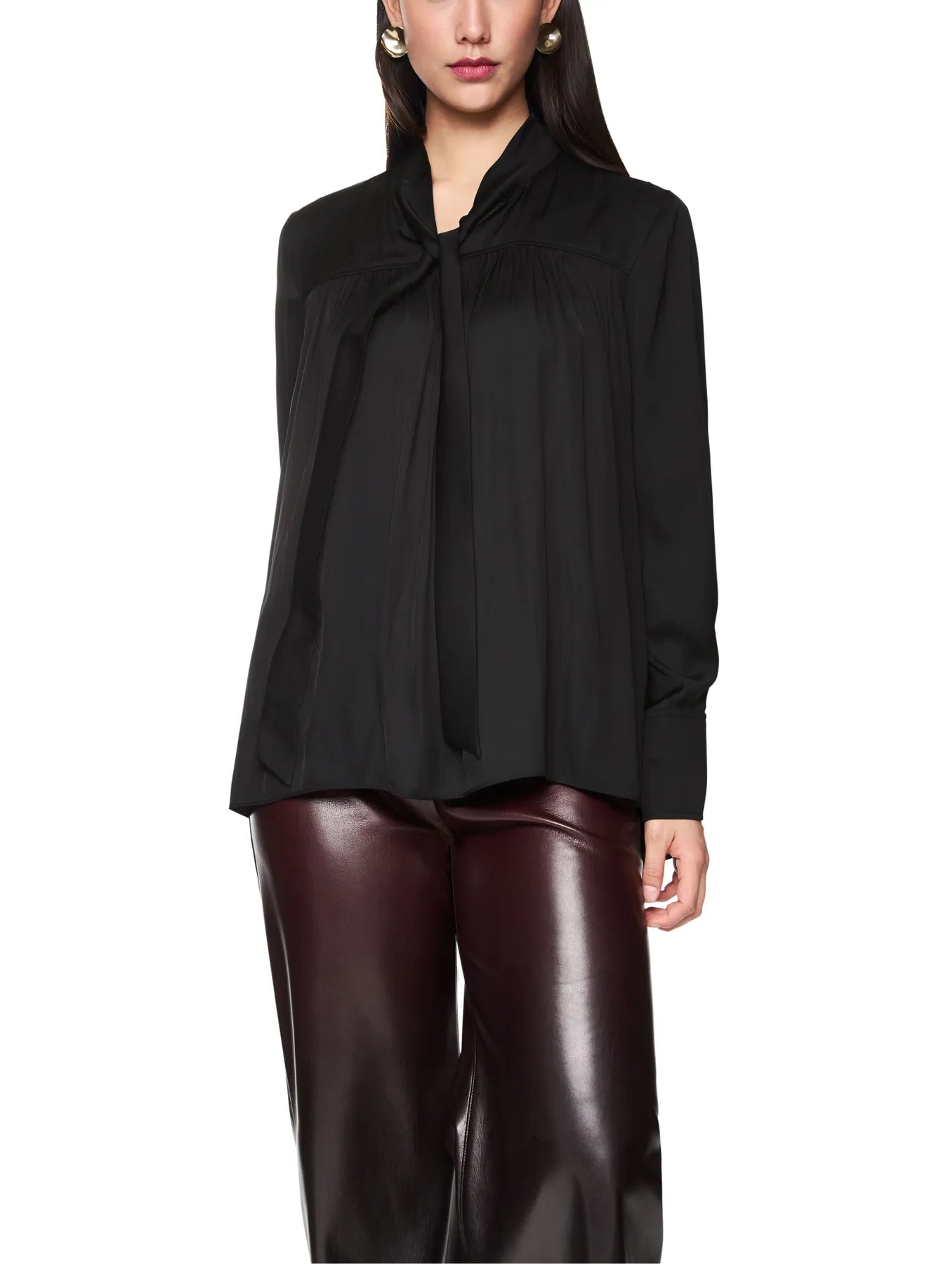 MARC CAIN 
                
                                            ZC 51.12 W26 Weite Schluppenbluse Rethink Together Black