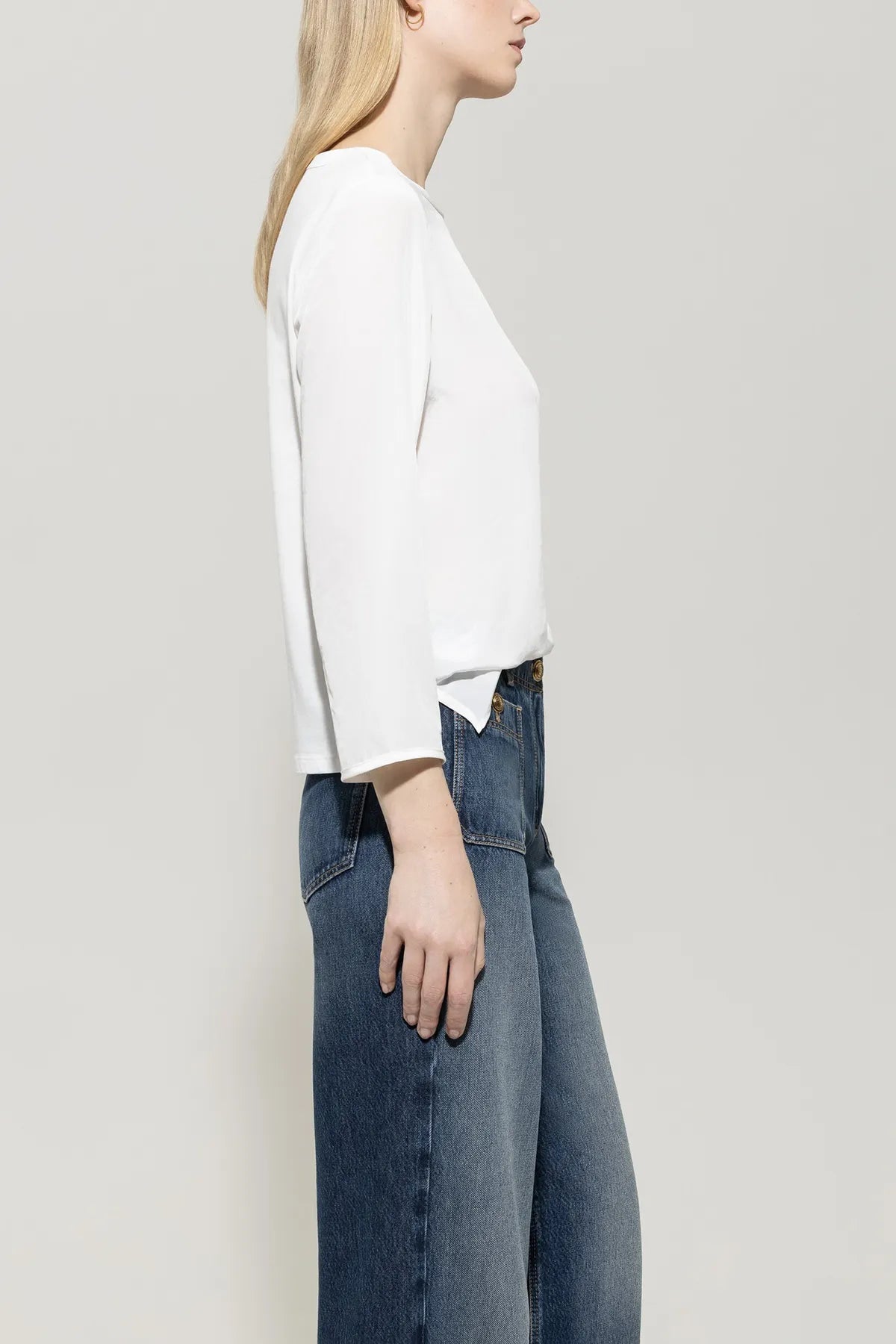 LUISA CERANO 
                
                                            328304/7600-0 Damen Shirt mit Rücken-Patch weiß